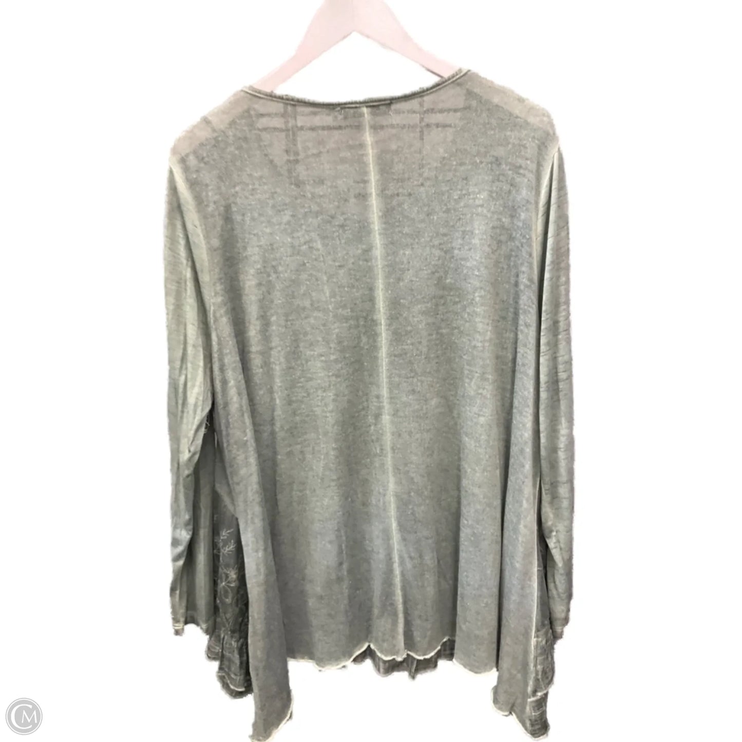 Top Long Sleeve By Clothes Mentor In Green, Size: Xxl