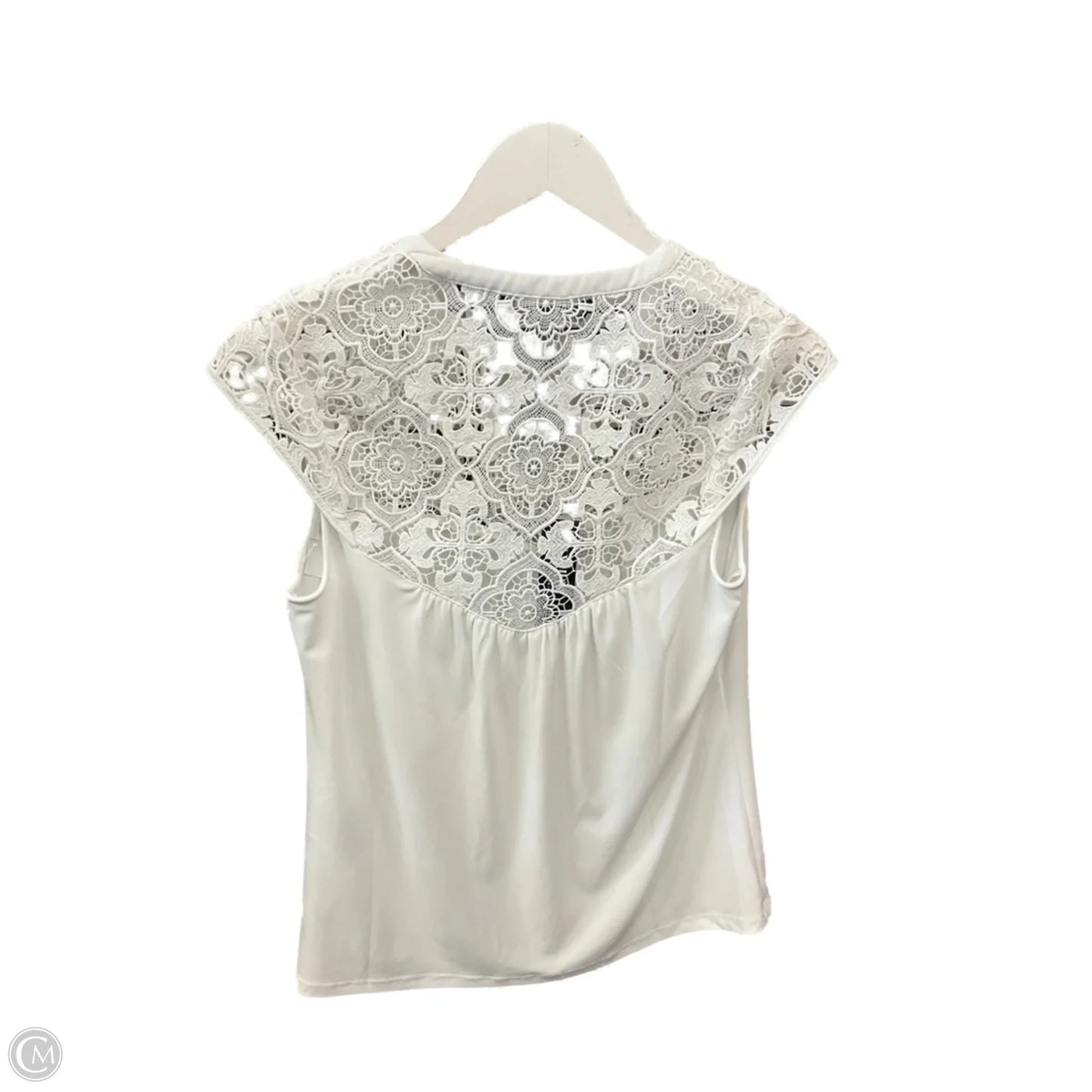 Blouse Sleeveless By White House Black Market In Ivory, Size: Xs