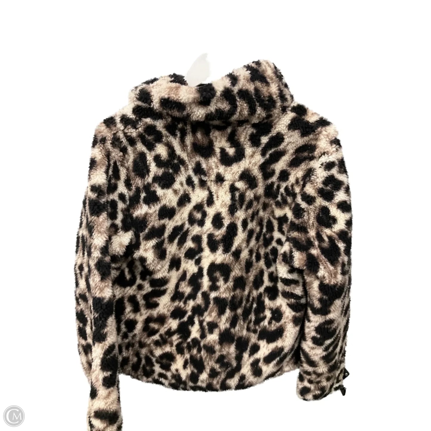Jacket Faux Fur & Sherpa By Members Mark In Animal Print, Size: M