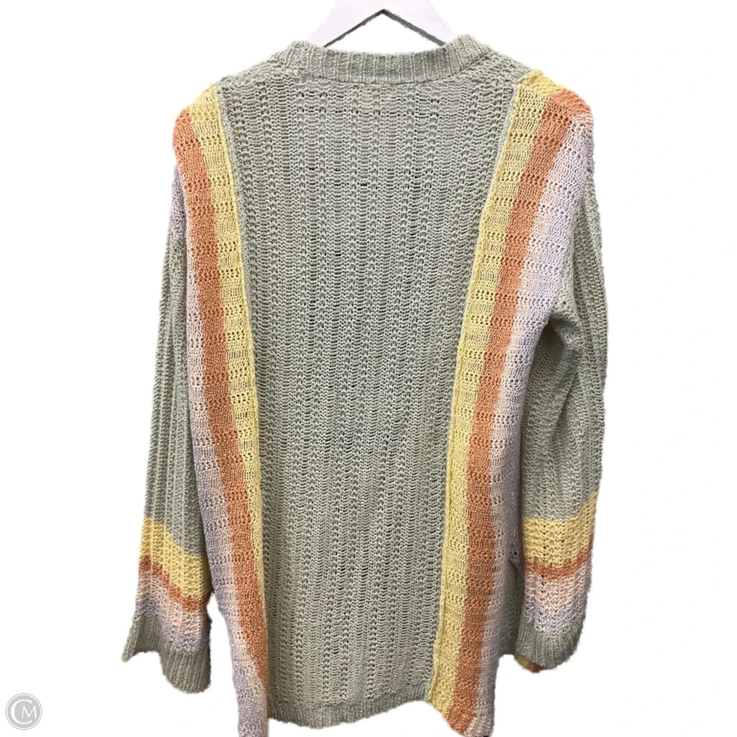 Sweater Cardigan By Mystree In Green, Size: S