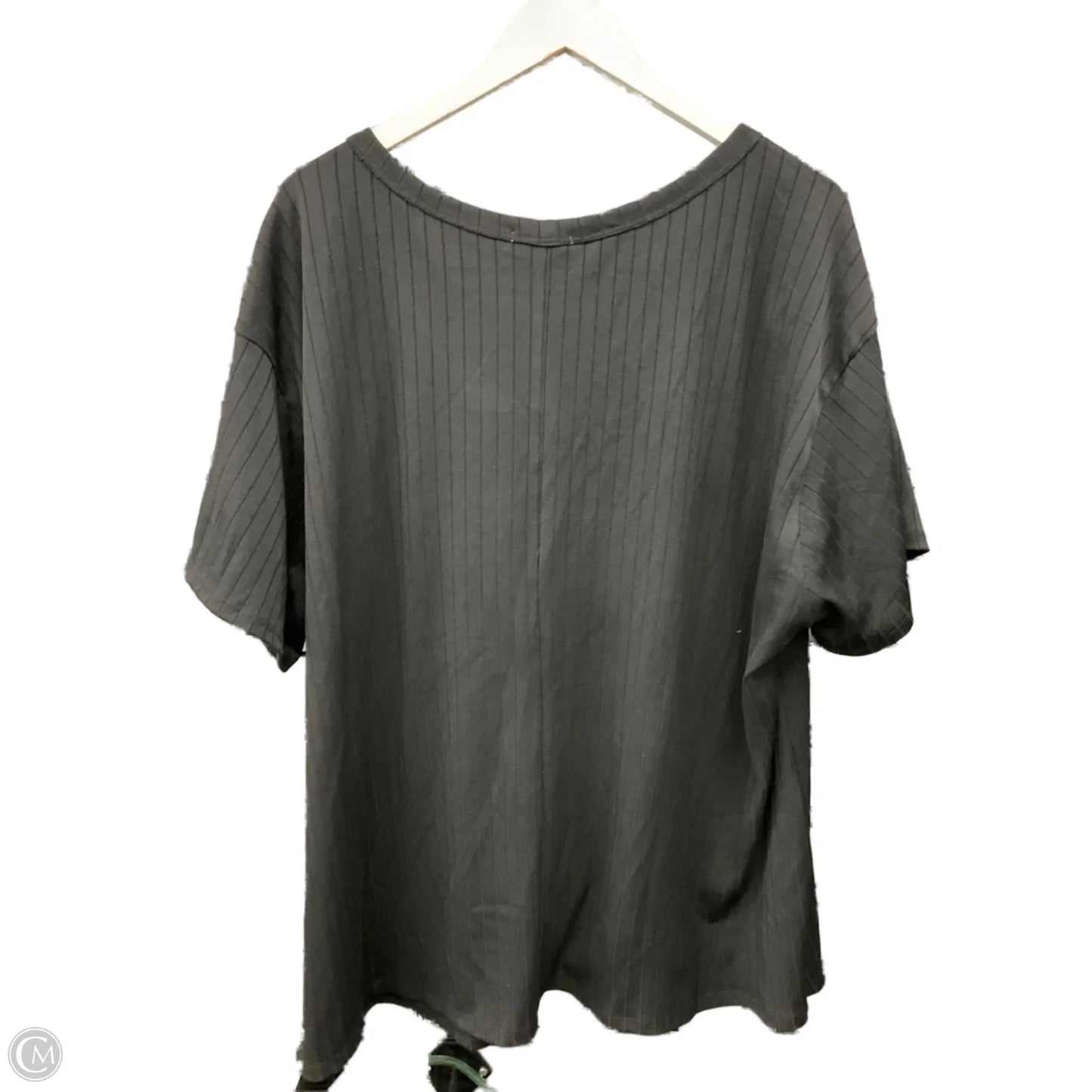 Top Short Sleeve By Andree By Unit In Black, Size: 2x