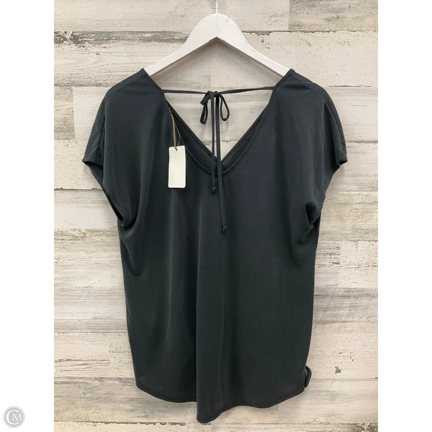Top Short Sleeve By Green Envelope In Black, Size: L