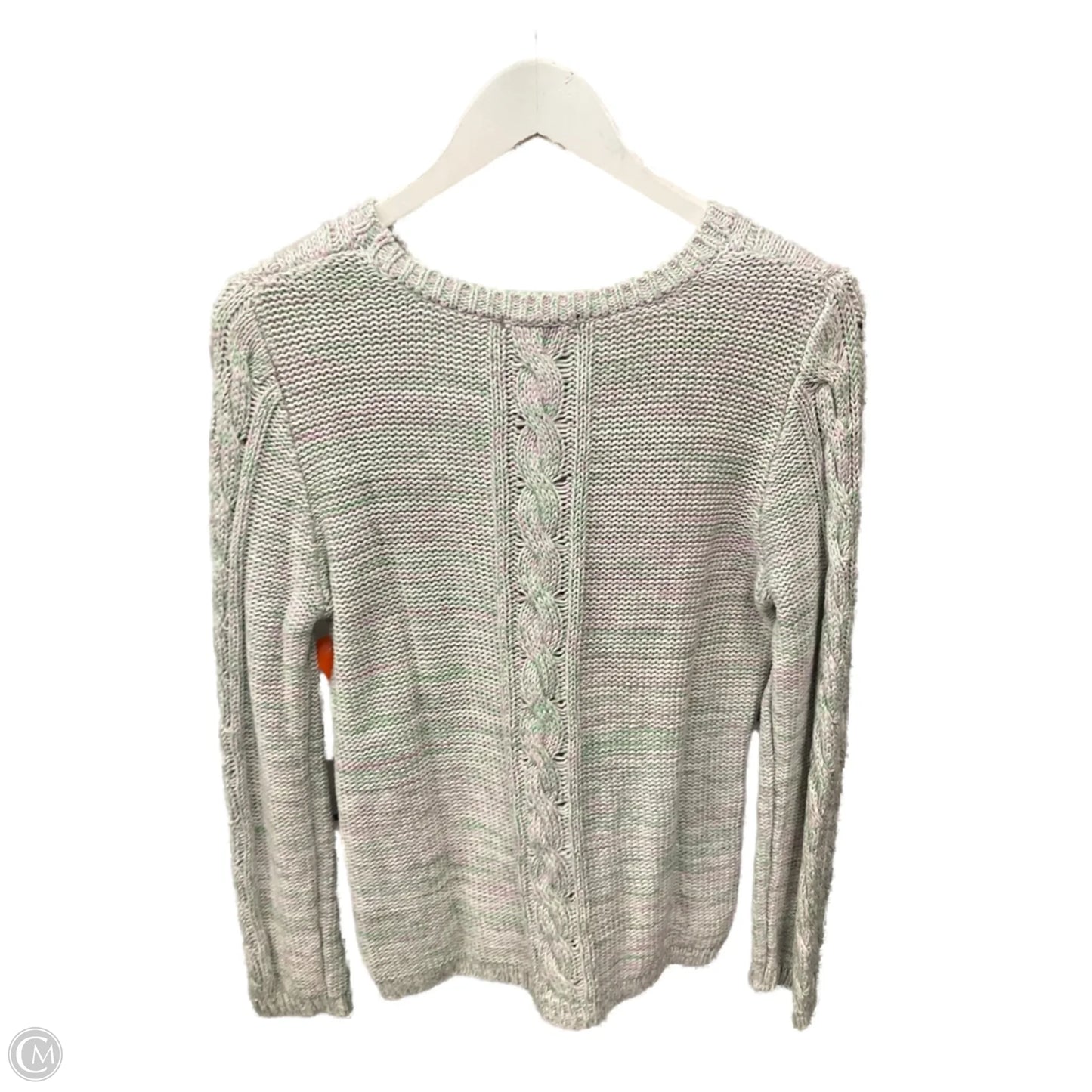 Sweater By H&m In Green & Pink, Size: M