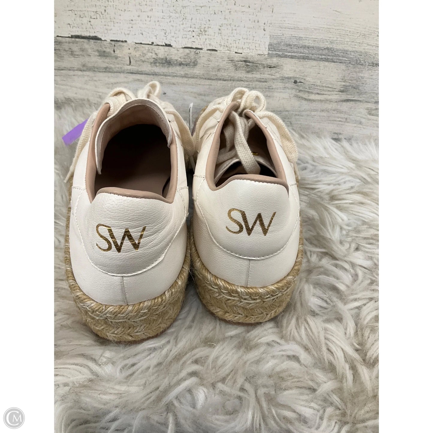 Shoes Designer By Stuart Weitzman In Cream, Size: 10