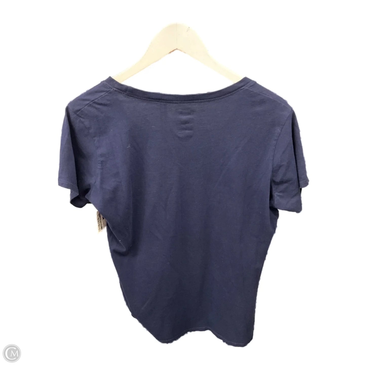 Top Short Sleeve By Clothes Mentor In Navy, Size: L