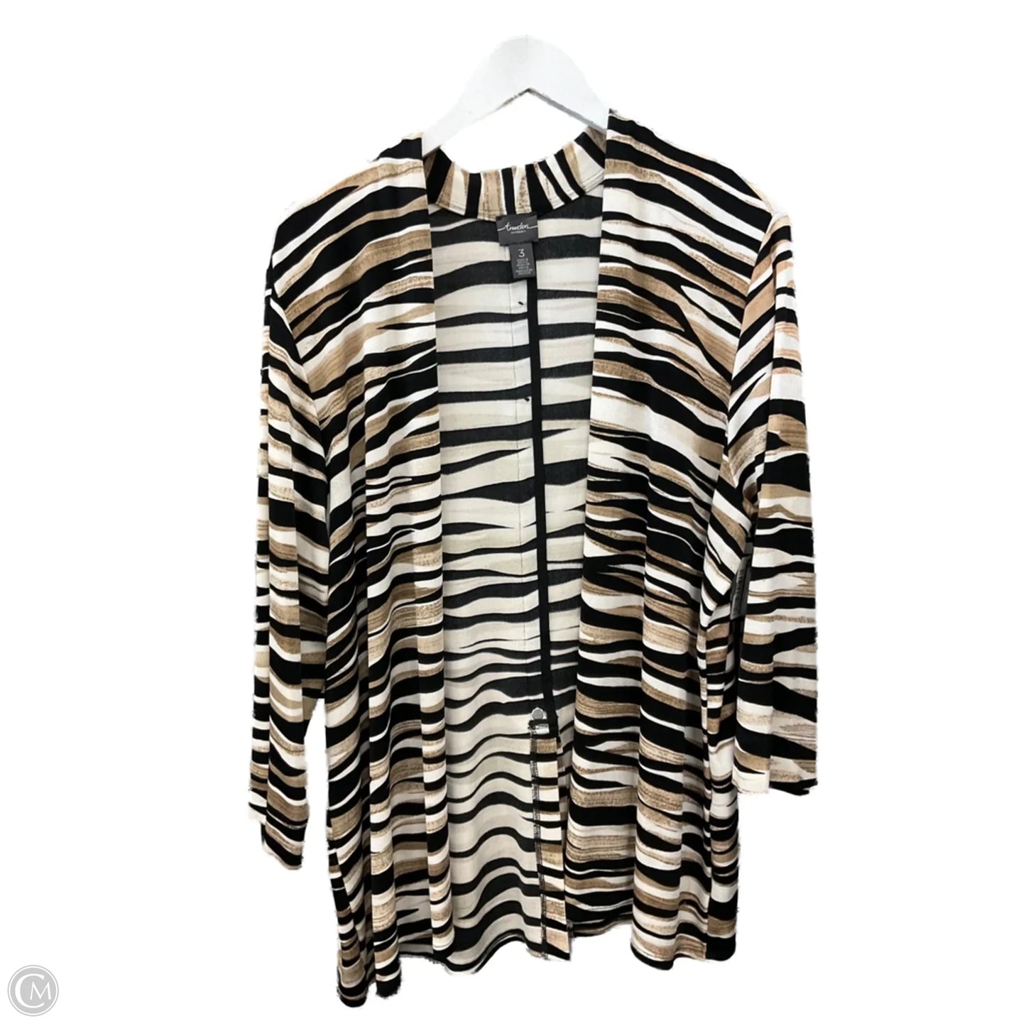 Cardigan By Chicos In Animal Print, Size: Xl