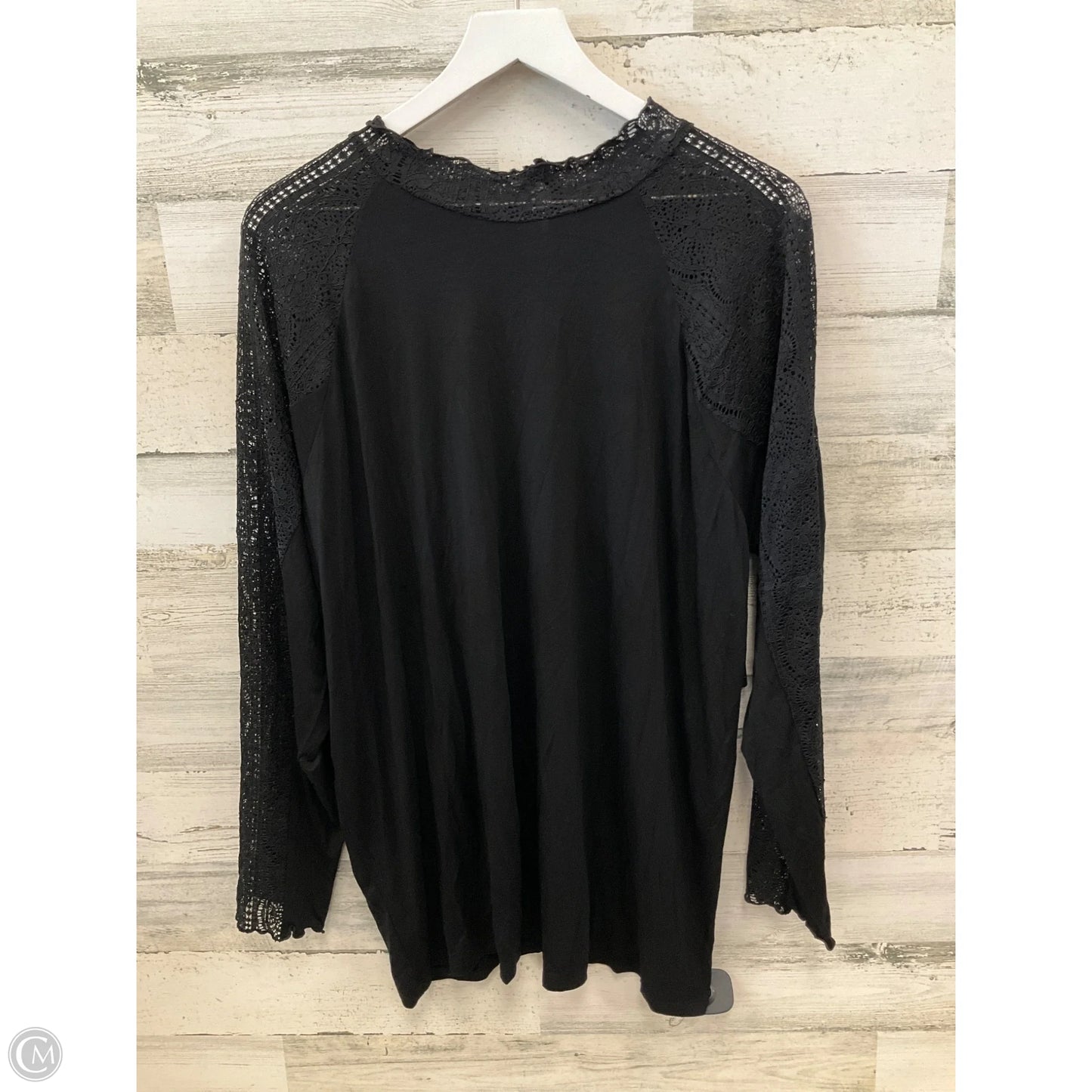 Top Long Sleeve By Torrid In Black, Size: 3x