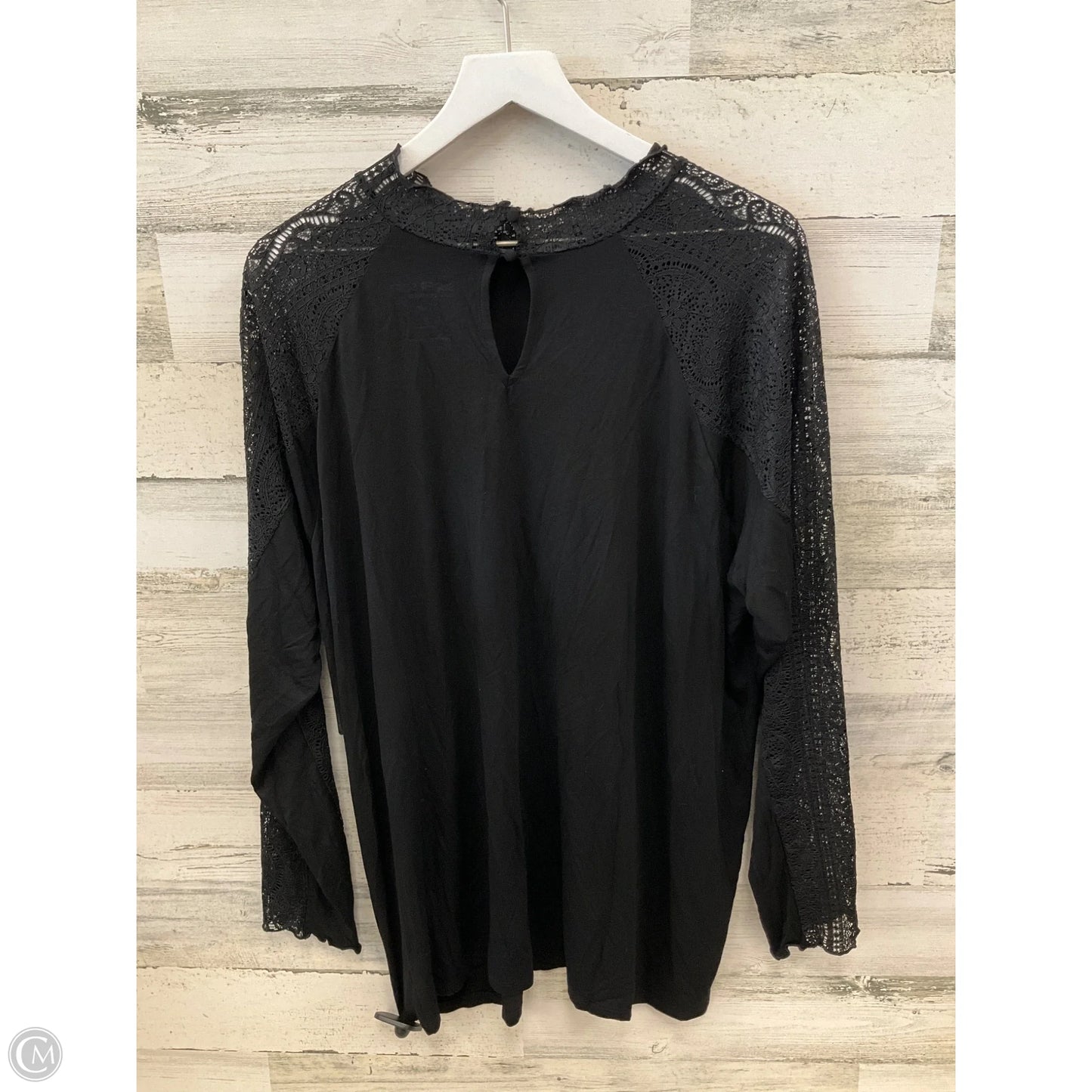Top Long Sleeve By Torrid In Black, Size: 3x