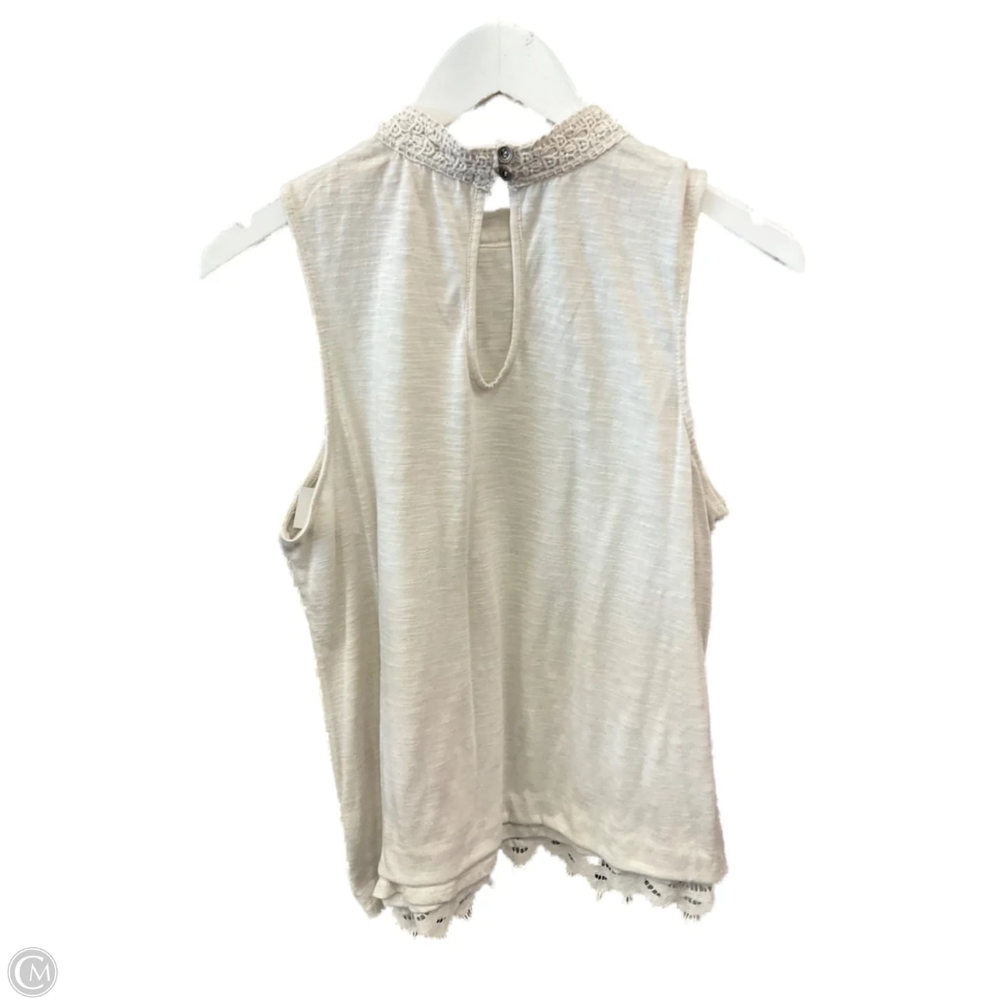 Top Sleeveless By Rewind In Beige, Size: Xxl