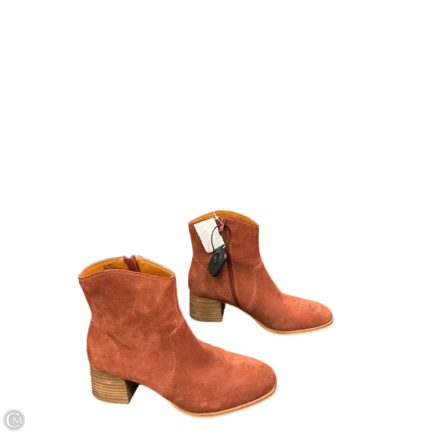 Boots Ankle Heels By Lucky Brand In Brown, Size: 8