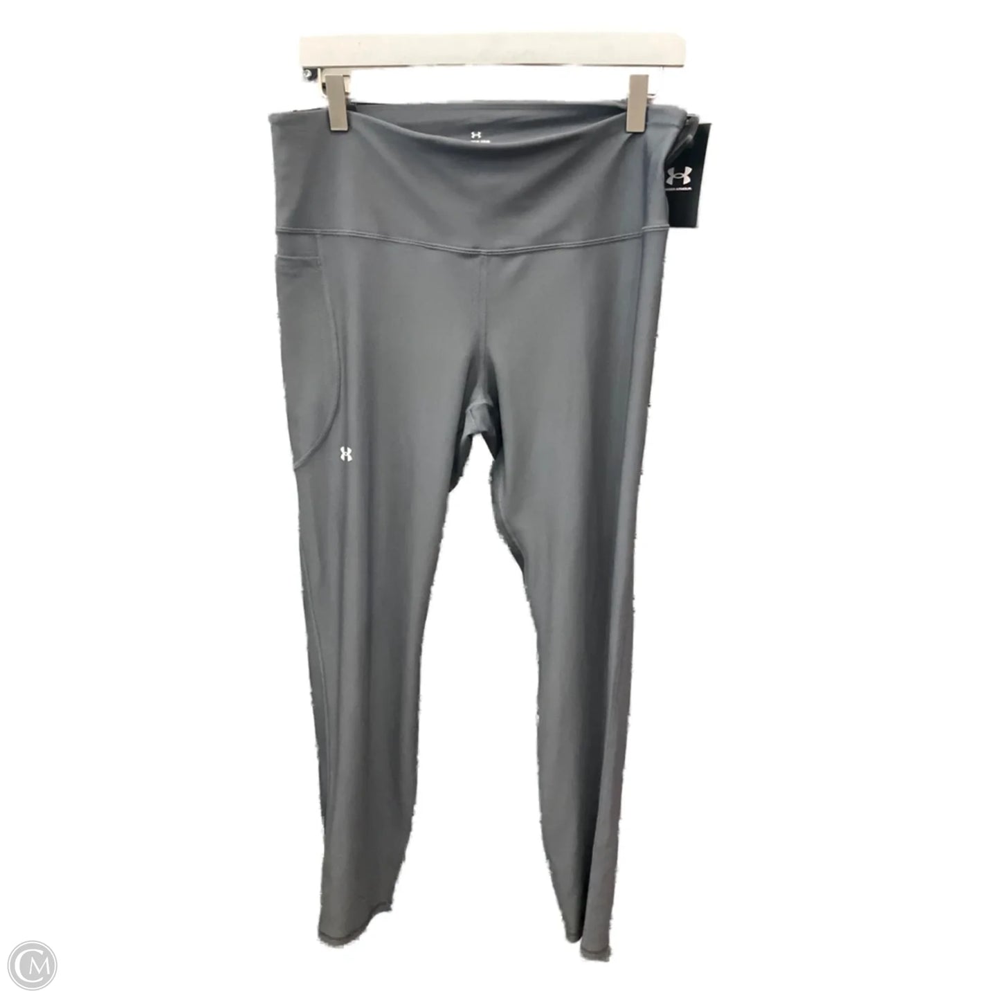 Athletic Leggings By Under Armour In Grey, Size: Xl
