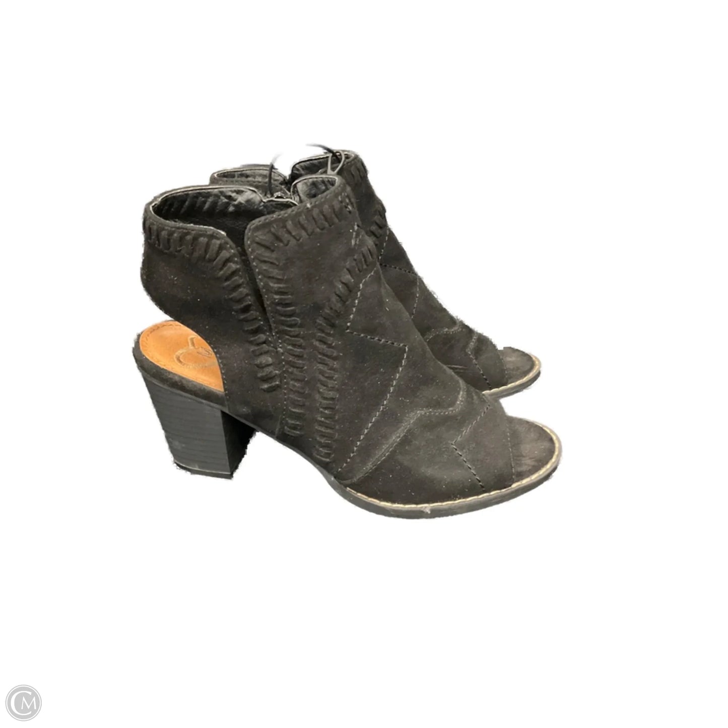 Sandals Heels Block By Madeline In Black, Size: 6.5