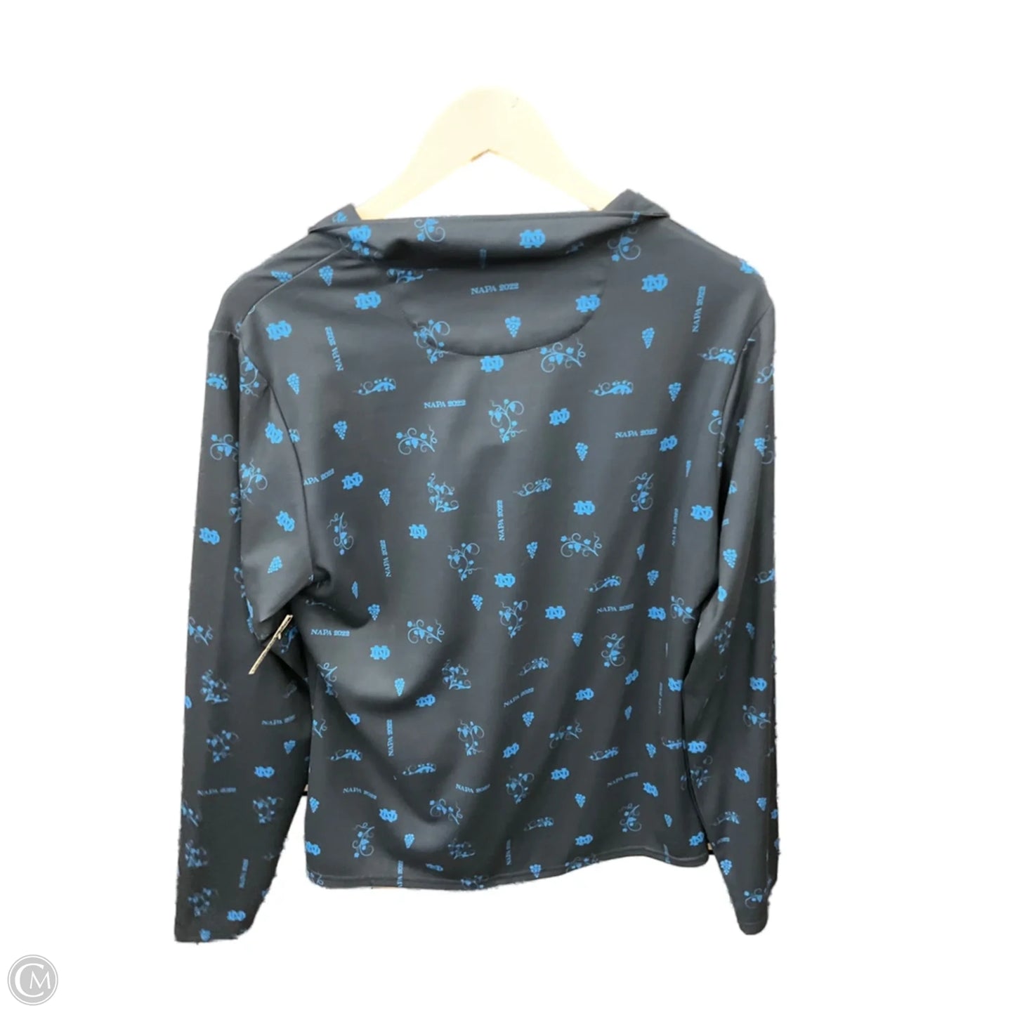 Athletic Jacket By Clothes Mentor In Navy, Size: L