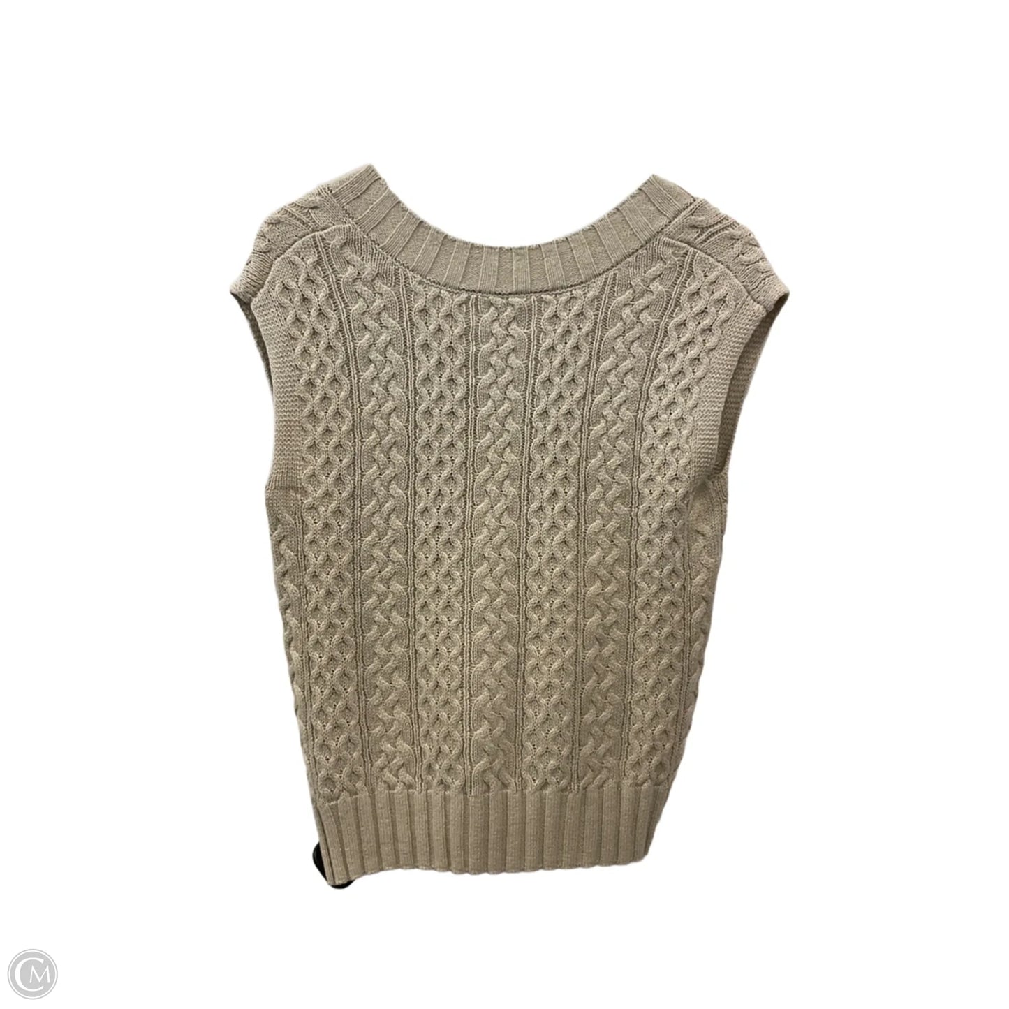 Vest Sweater By Evereve In Beige, Size: Xs
