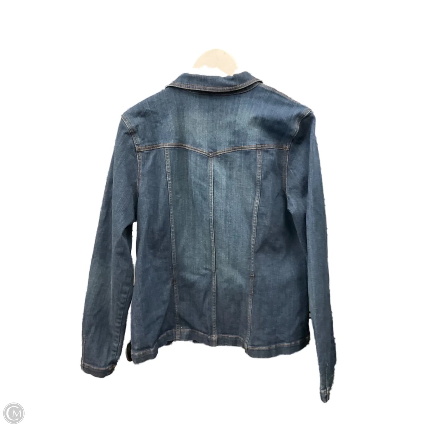 Jacket Denim By Style And Company In Blue Denim, Size: Xl