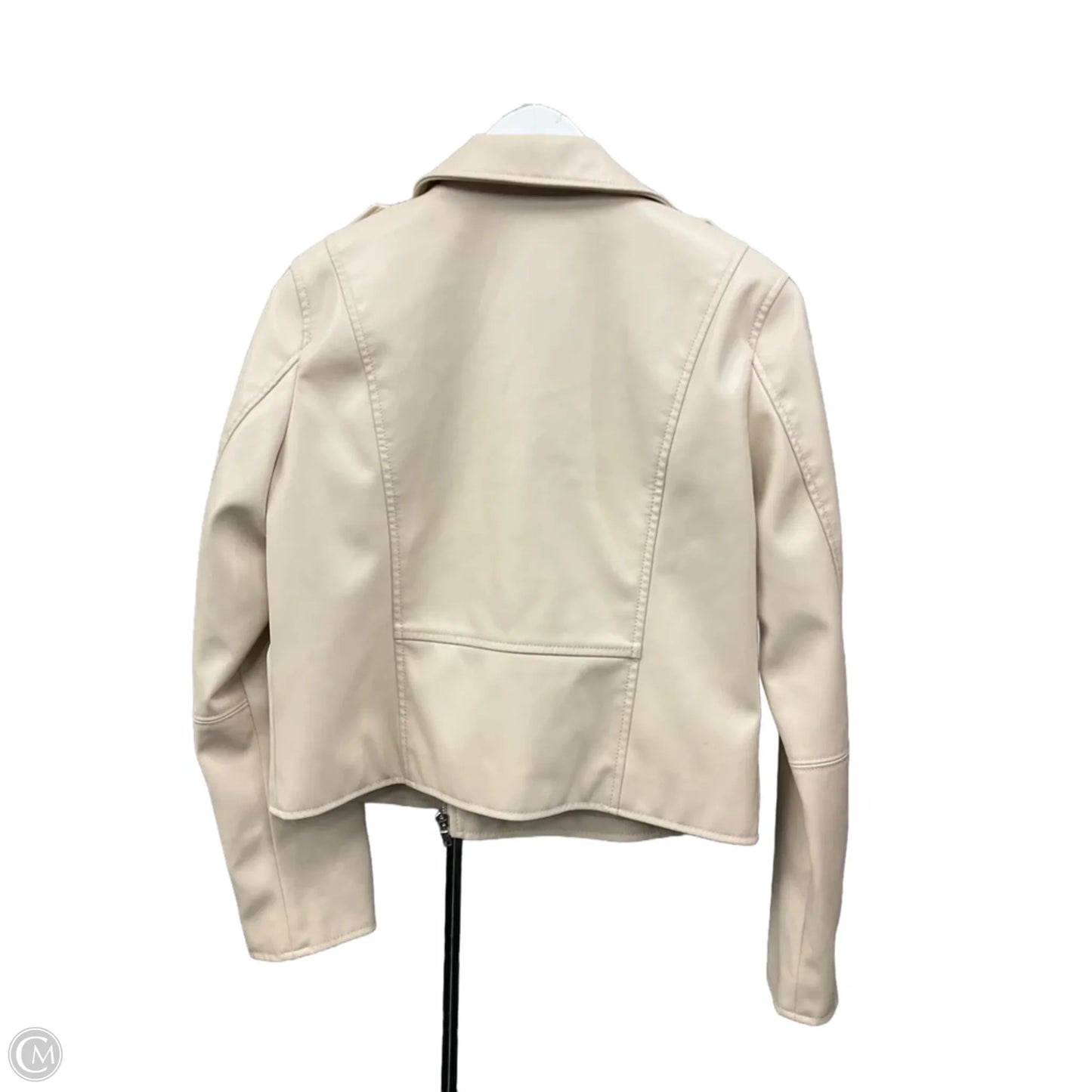 Jacket Moto By Nine West In Beige, Size: M