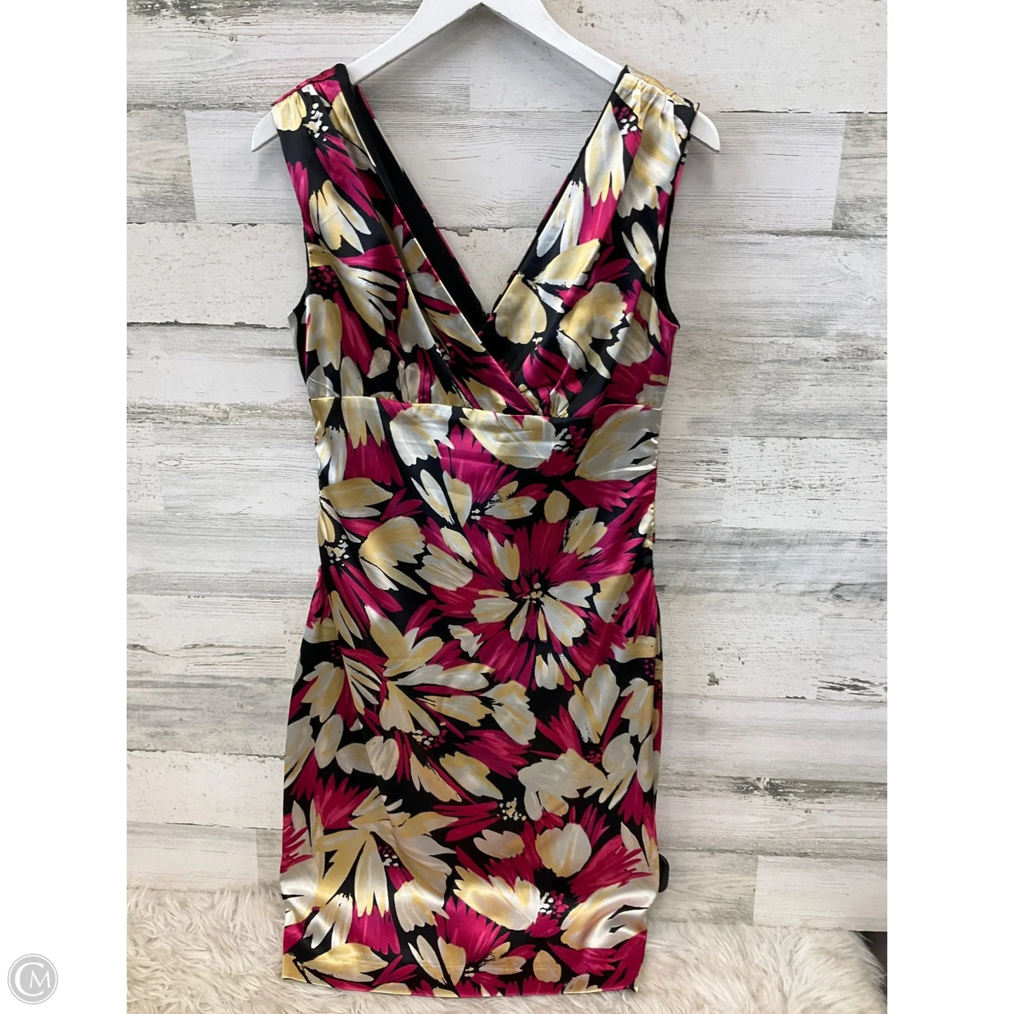 Dress Casual Midi By Clothes Mentor In Black & Cream, Size: Xl