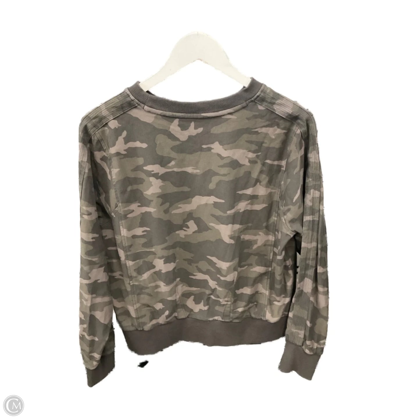 Athletic Sweatshirt Crewneck By Athleta In Camouflage Print, Size: M