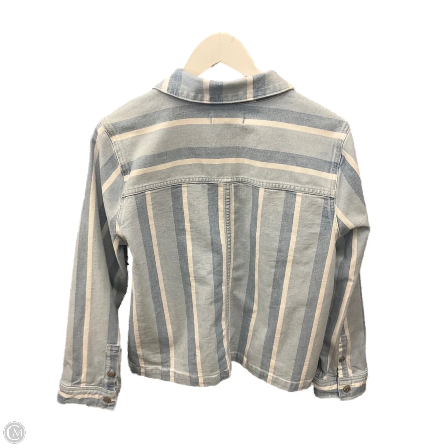 Jacket Denim By Madewell In Blue Denim, Size: L