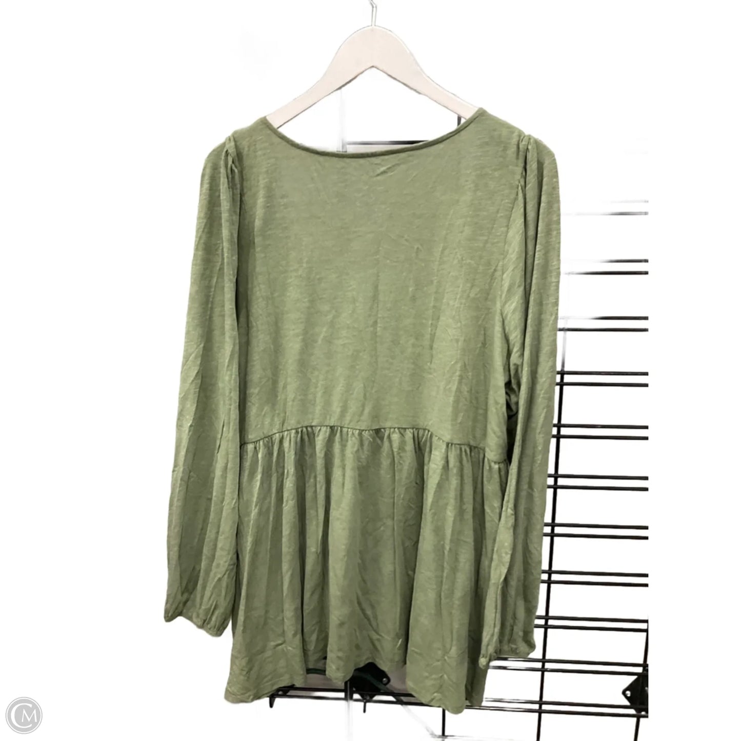 Top Long Sleeve By Torrid In Green, Size: 2x