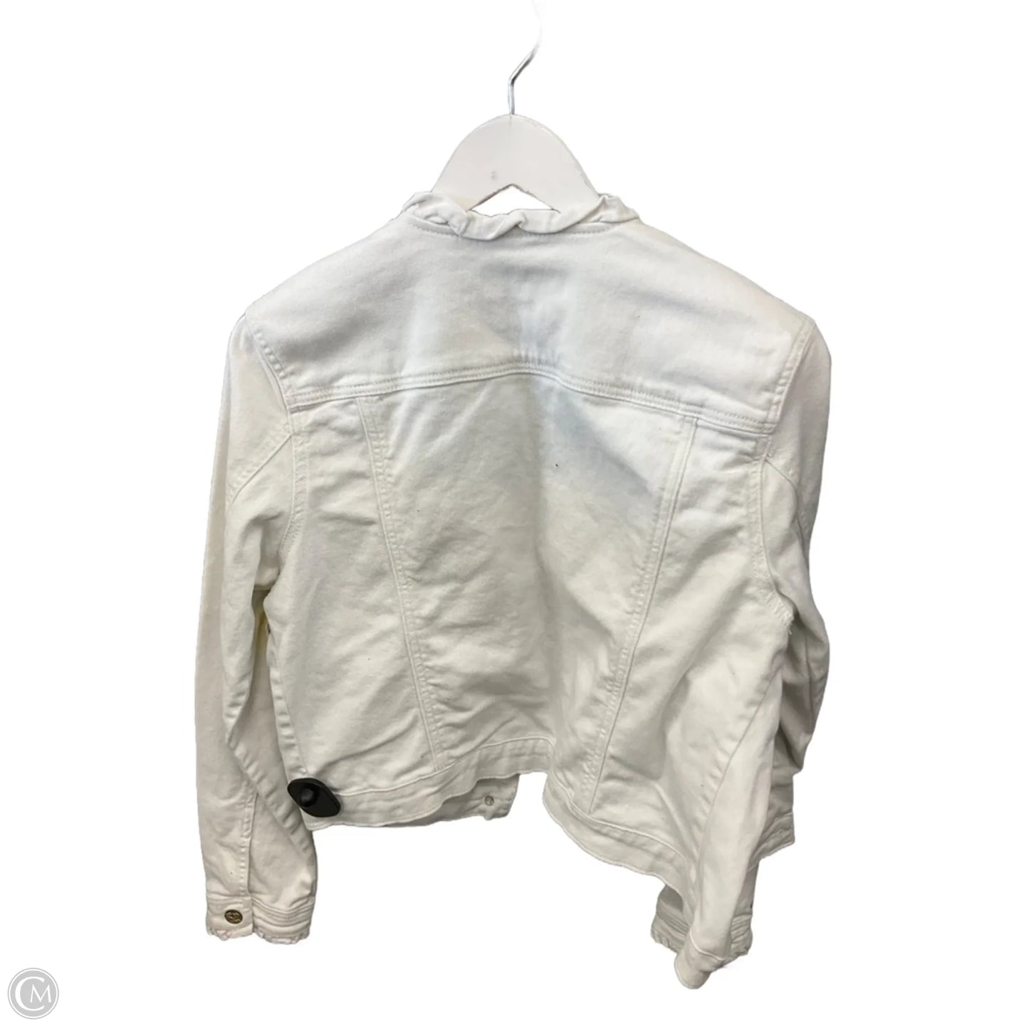 Jacket Denim By Draper James In White Denim, Size: L