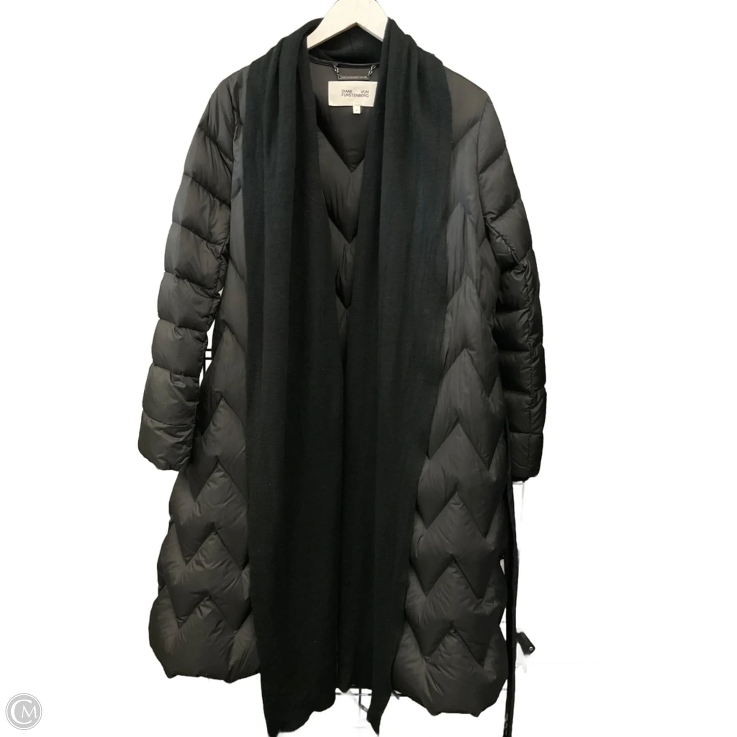 Coat Designer By Diane Von Furstenberg In Black, Size: M