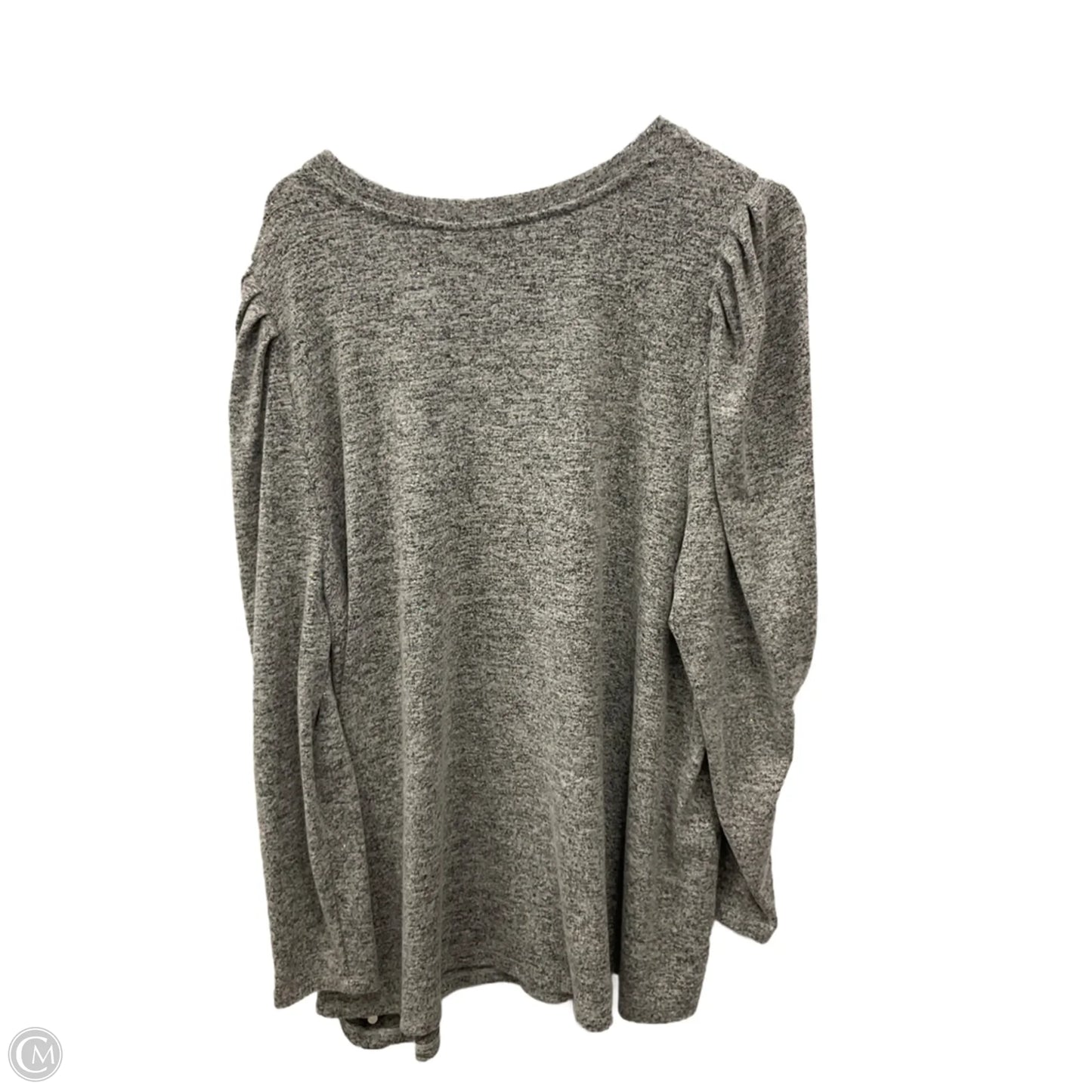 Top Long Sleeve By Lane Bryant In Grey, Size: 3x