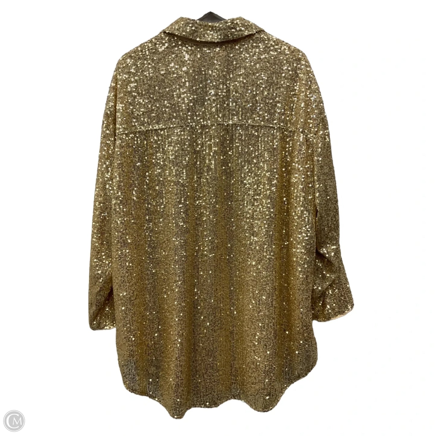 Top Long Sleeve By Torrid In Gold, Size: 2x