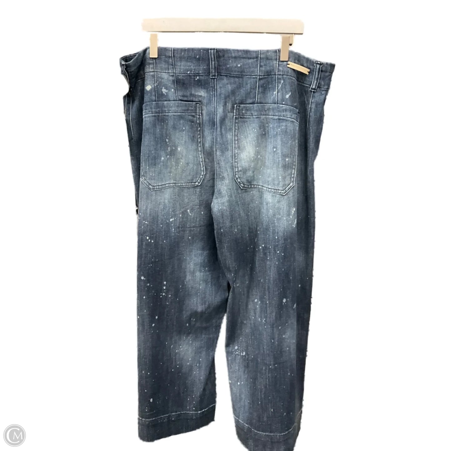 Jeans Wide Leg By Anthropologie In Blue Denim, Size: 18