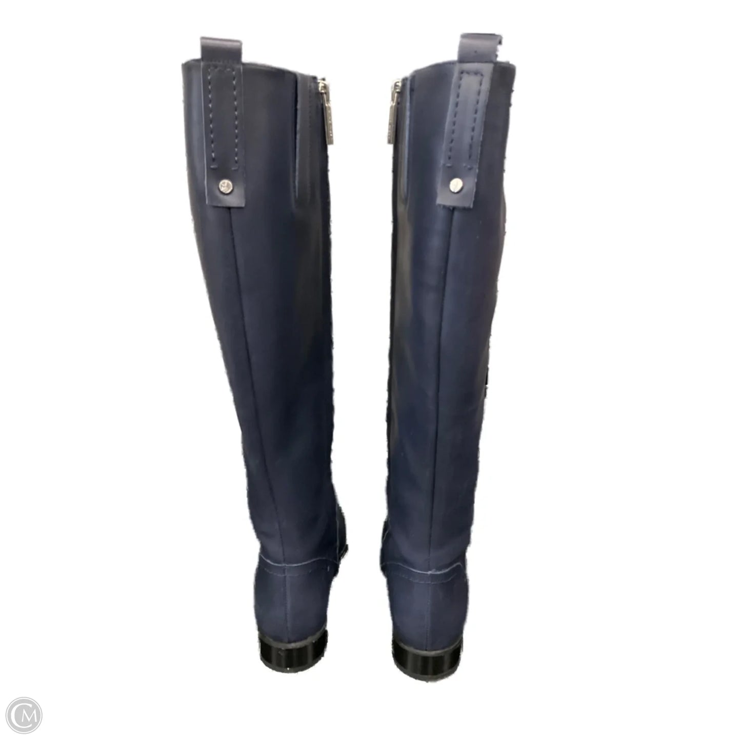 Boots Mid-calf Heels By Nine West In Navy, Size: 7