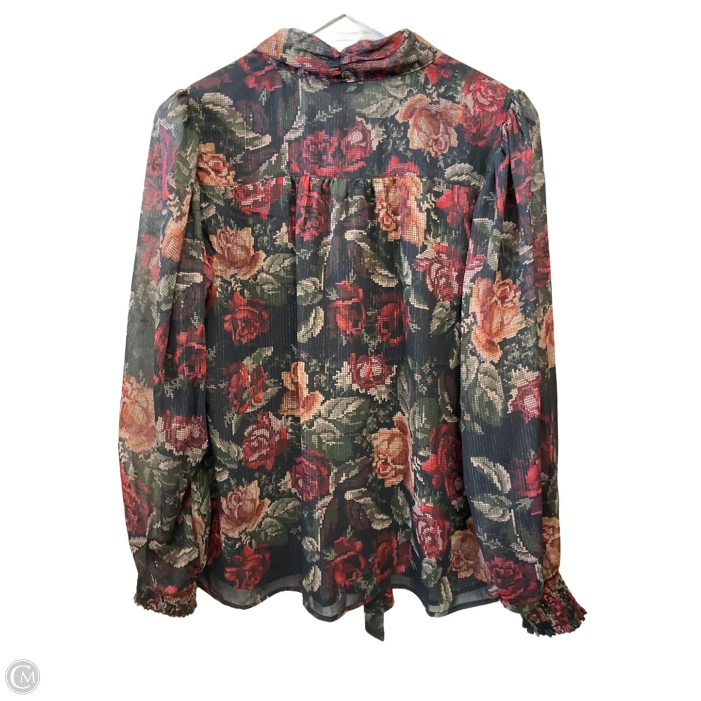 Top Long Sleeve By Clothes Mentor In Black & Red, Size: M