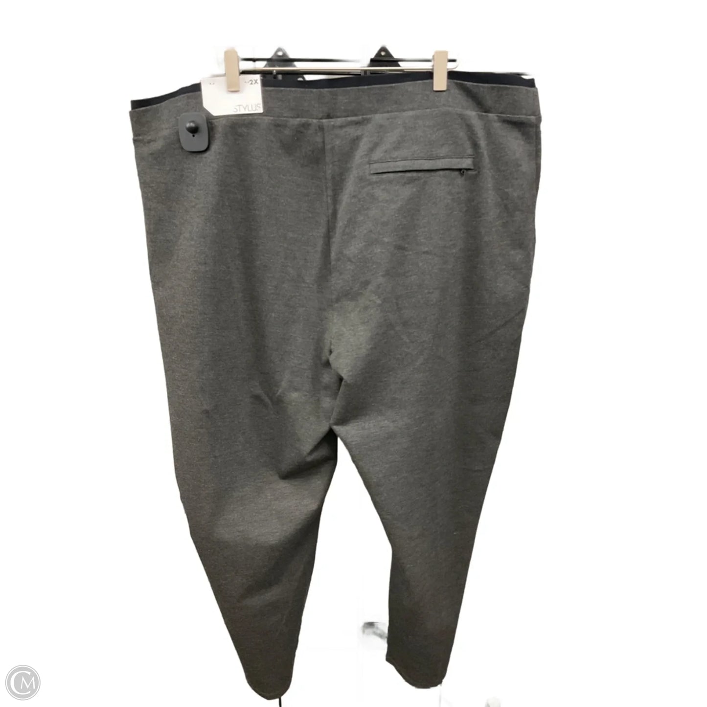Pants Leggings By Stylus In Grey, Size: 2x