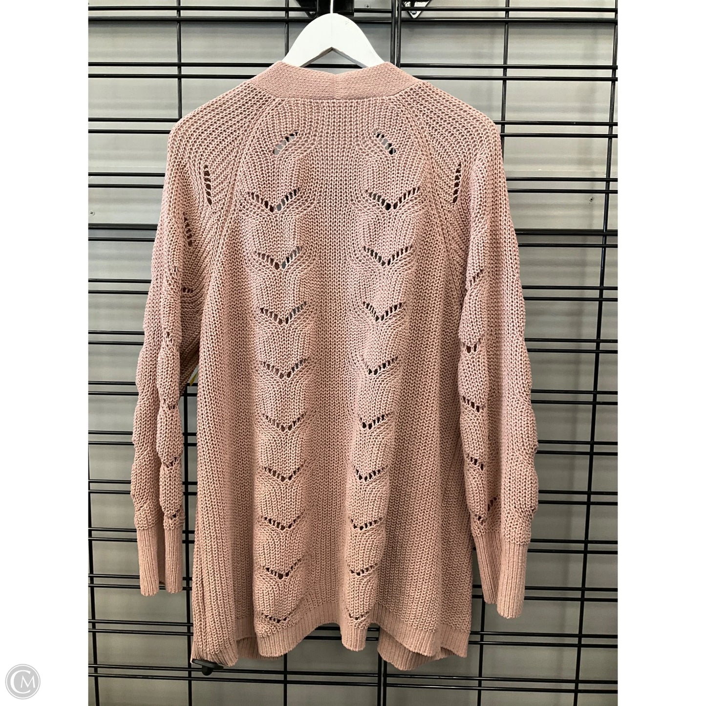 Sweater Cardigan By Maurices In Pink, Size: 1x