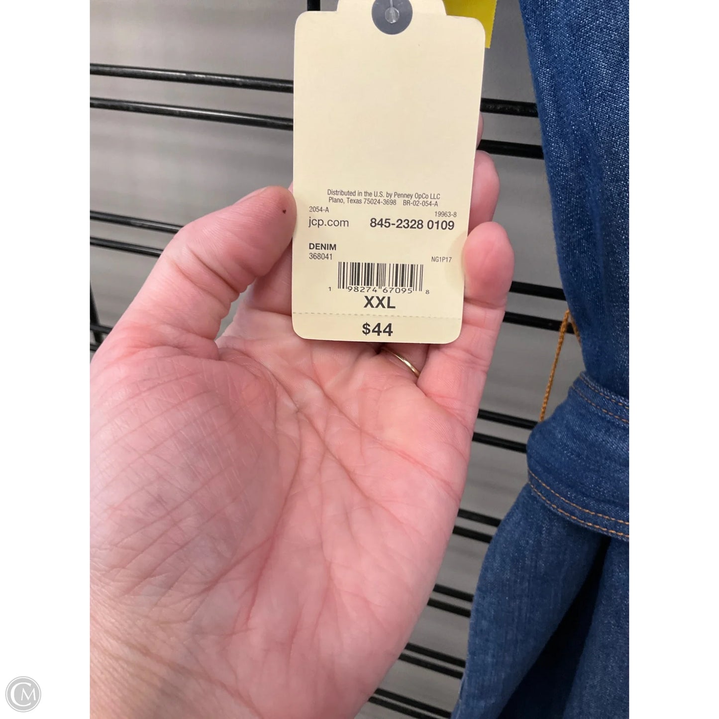 Dress Casual Short By St Johns Bay In Blue Denim, Size: Xxl