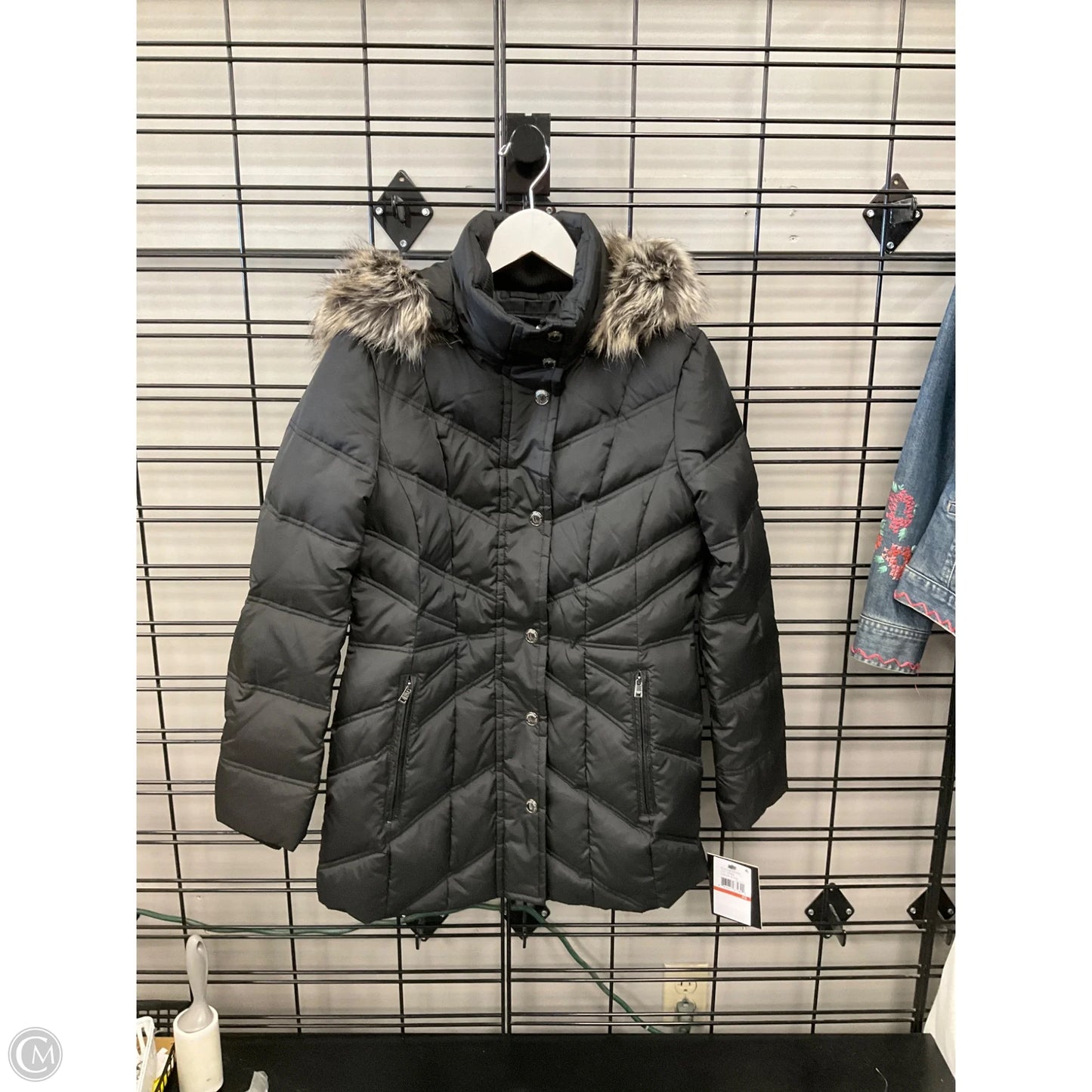Coat Puffer & Quilted By London Fog In Black, Size: Xs
