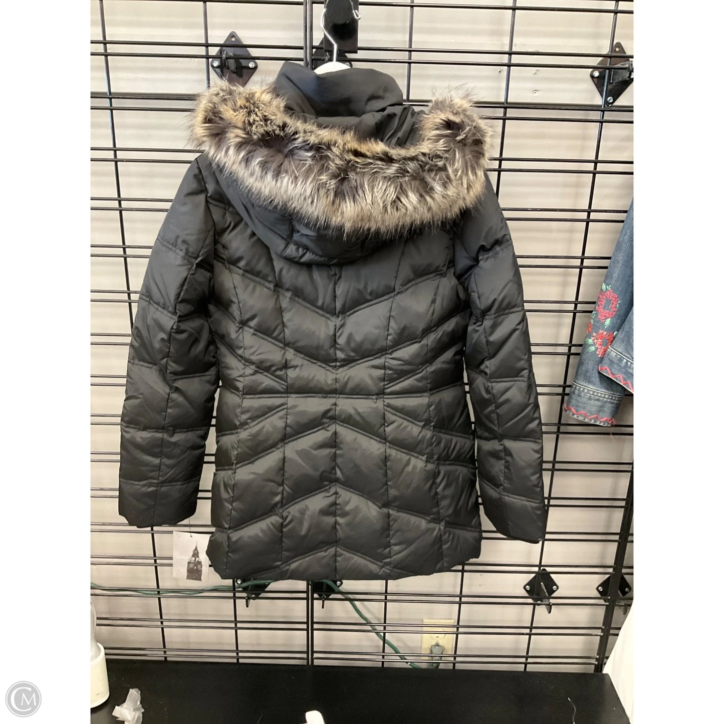 Coat Puffer & Quilted By London Fog In Black, Size: Xs