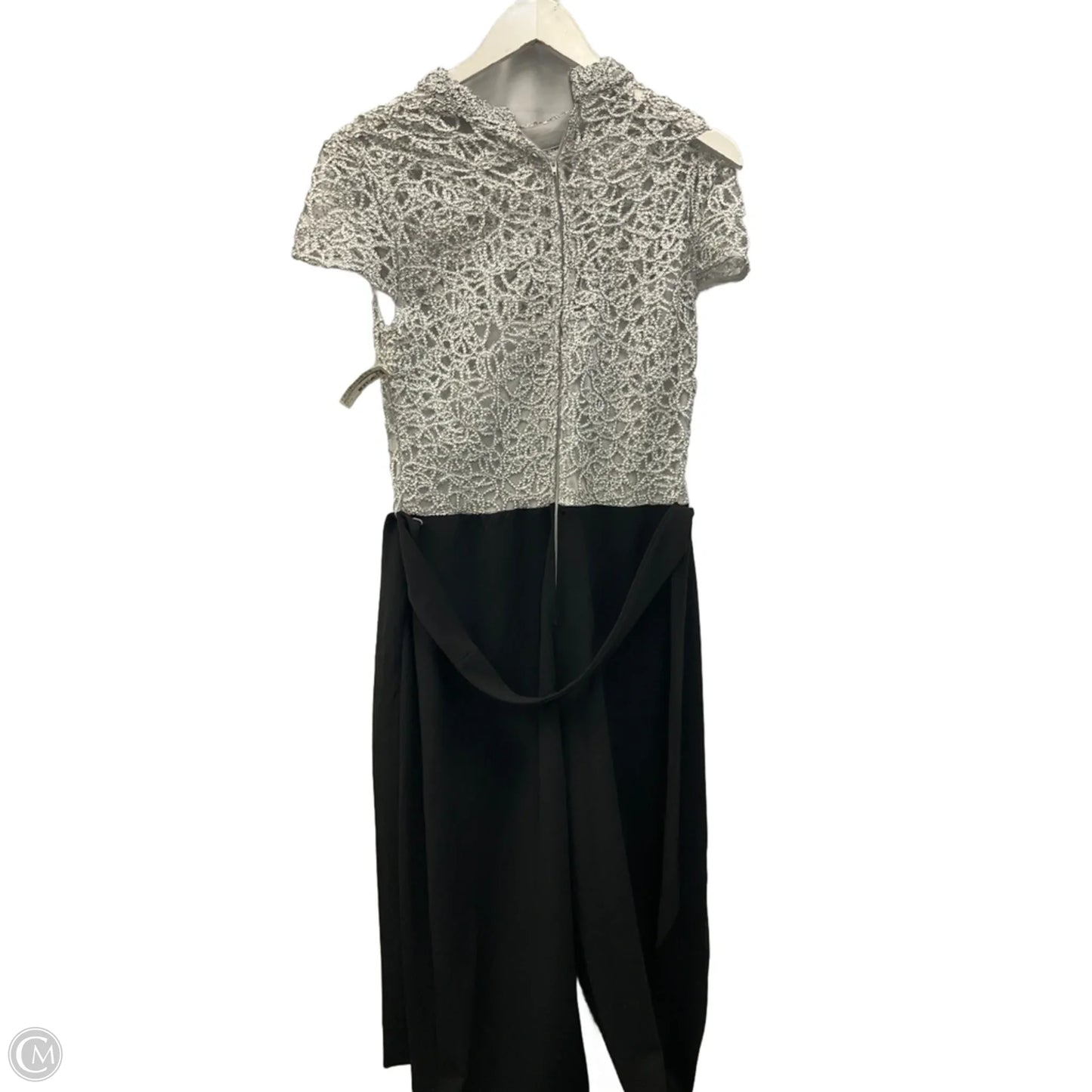 Jumpsuit By Premier Amour In Black & Silver, Size: M