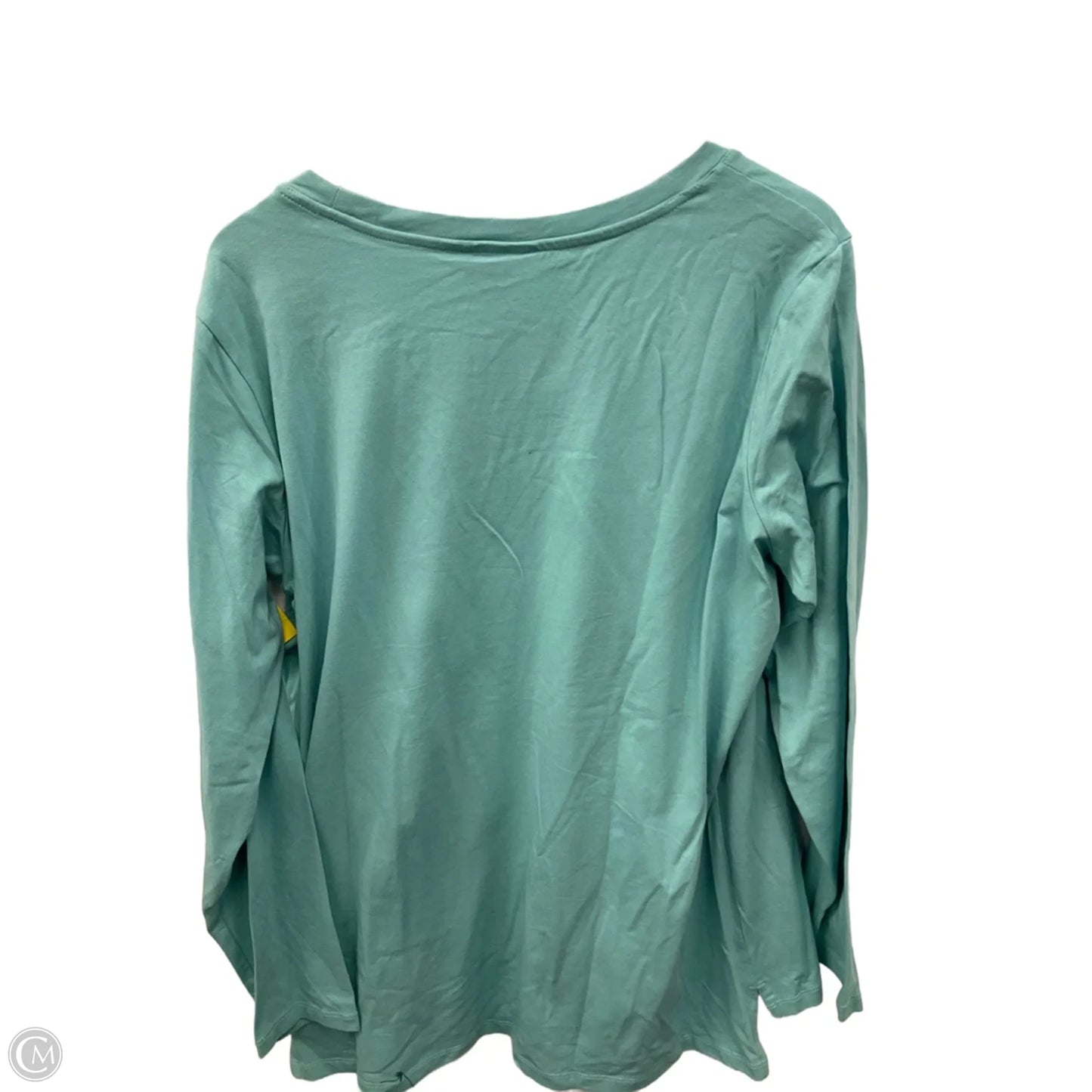 Top Long Sleeve By Christopher And Banks In Aqua, Size: Xl