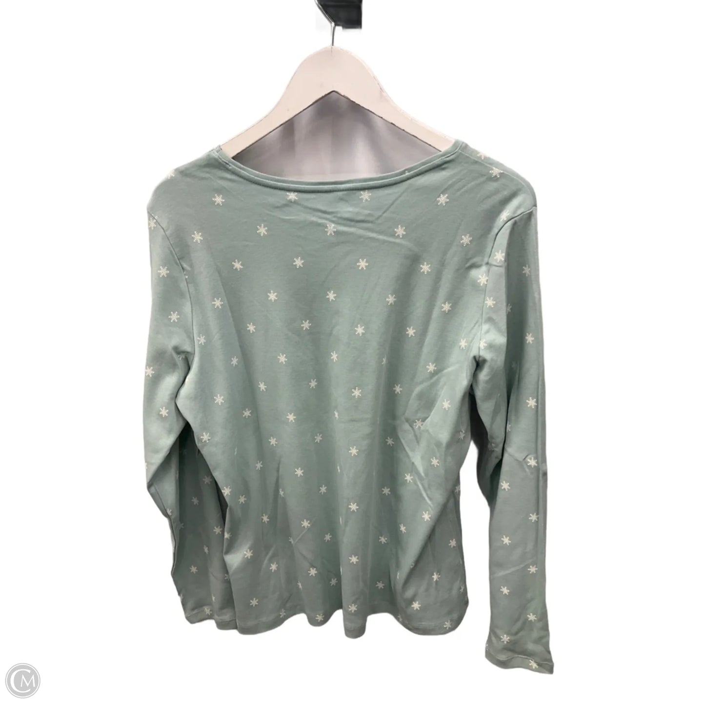 Top Long Sleeve By Christopher And Banks In Green, Size: Xl
