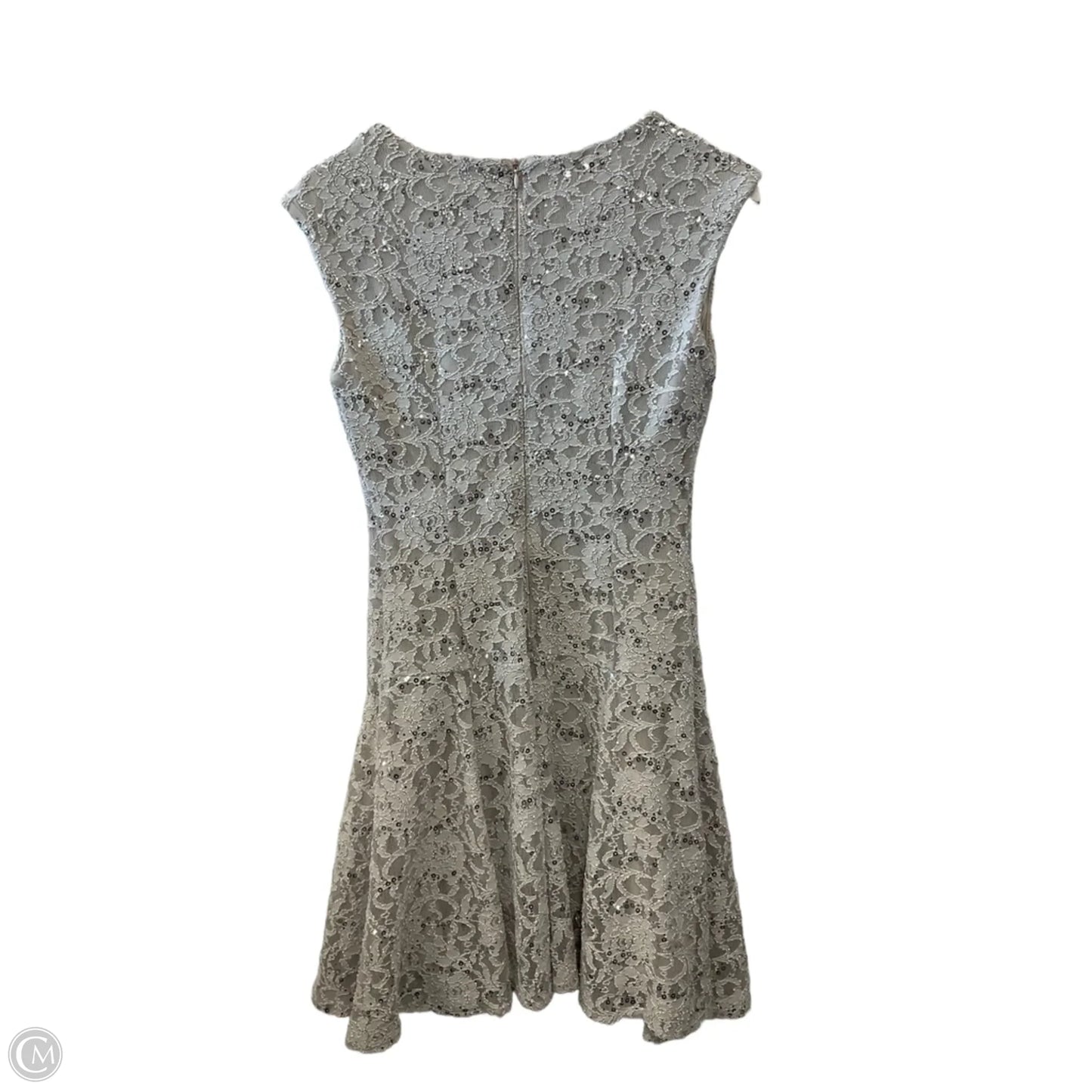 Dress Party Short By Clothes Mentor In Silver, Size: S