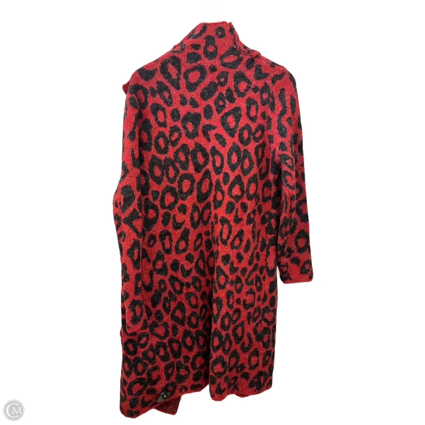 Sweater Cardigan By Joseph A. In Red, Size: M