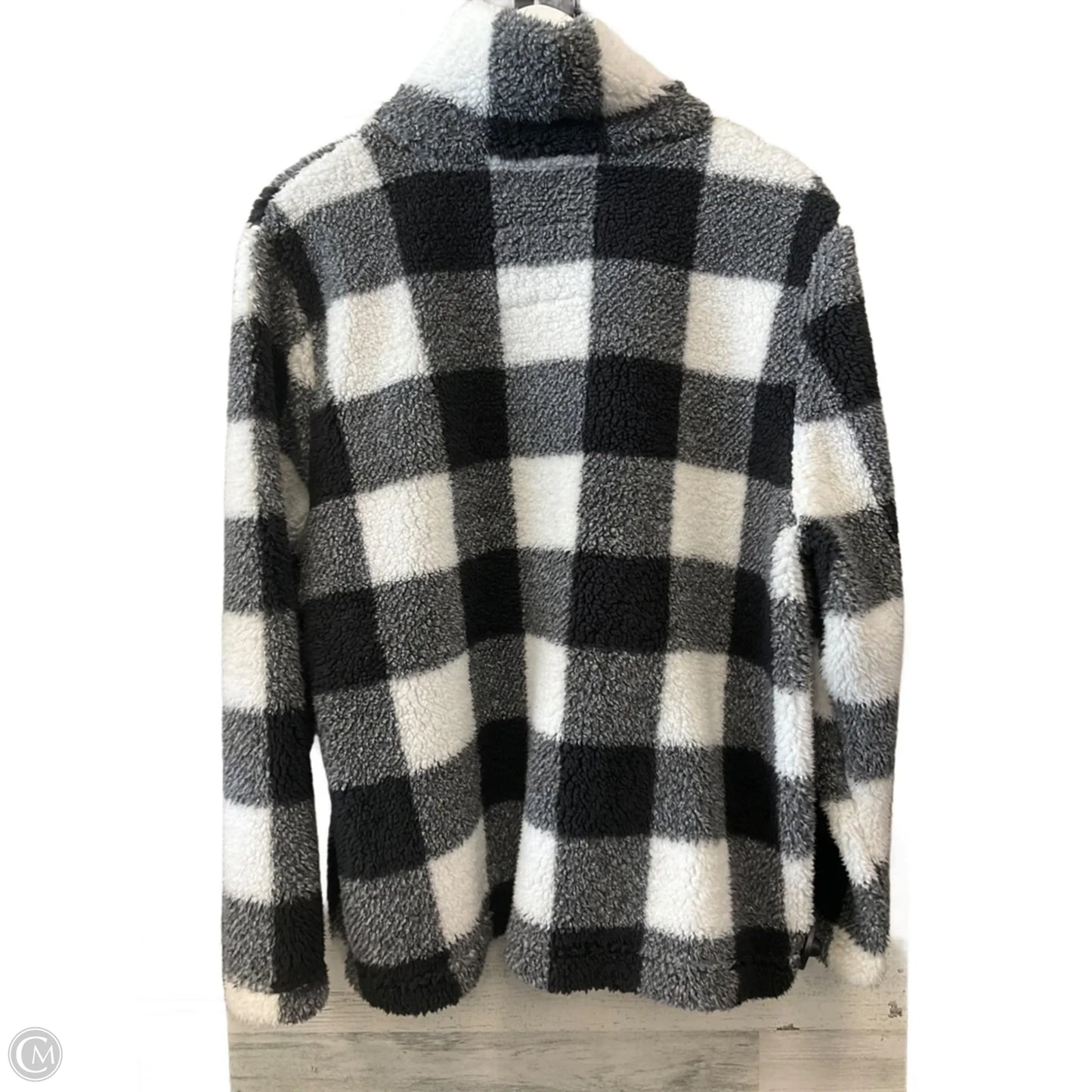 Jacket Faux Fur & Sherpa By Members Mark In Black & White, Size: Xl