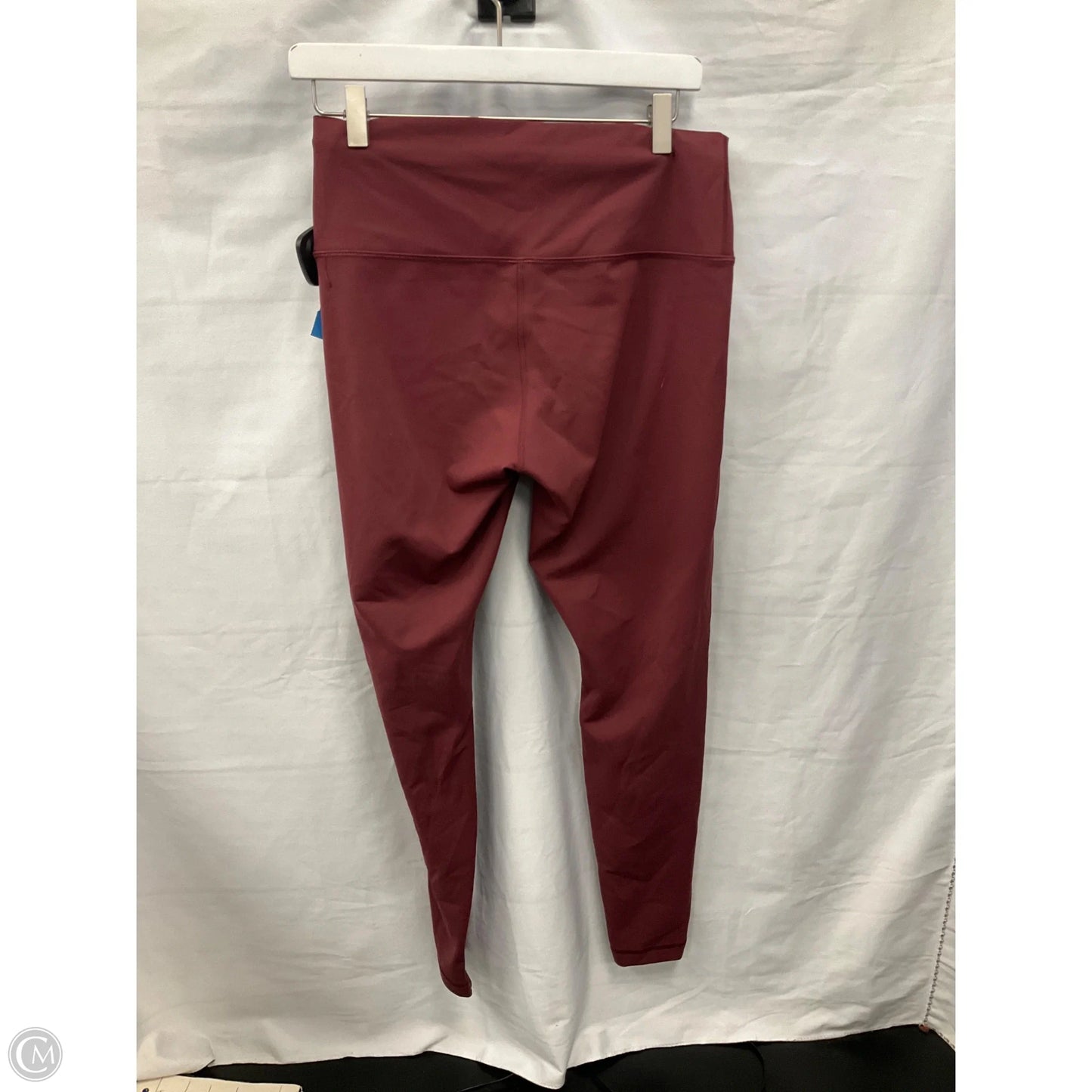 Athletic Leggings By Lululemon In Maroon, Size: 12