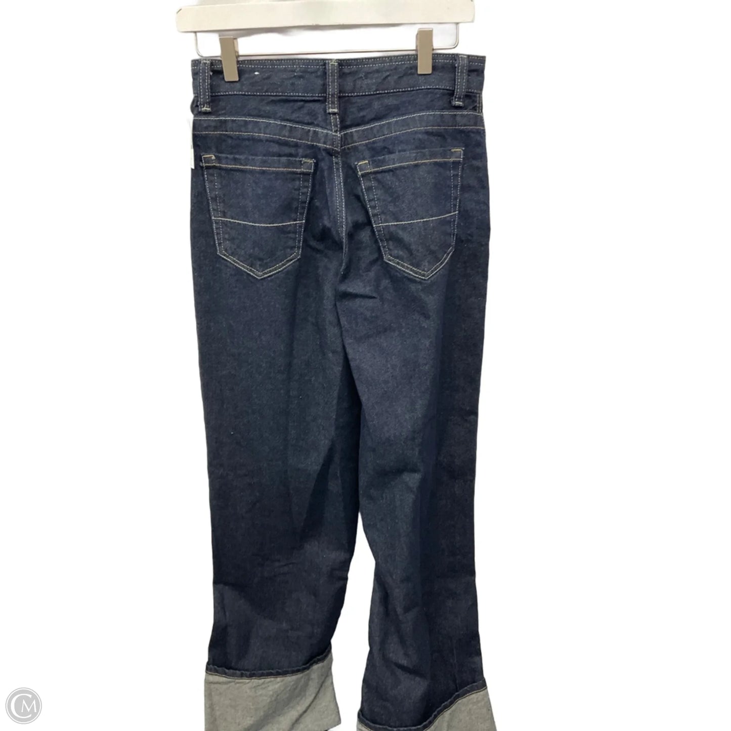 Jeans Wide Leg By Bershka In Blue Denim, Size: 2