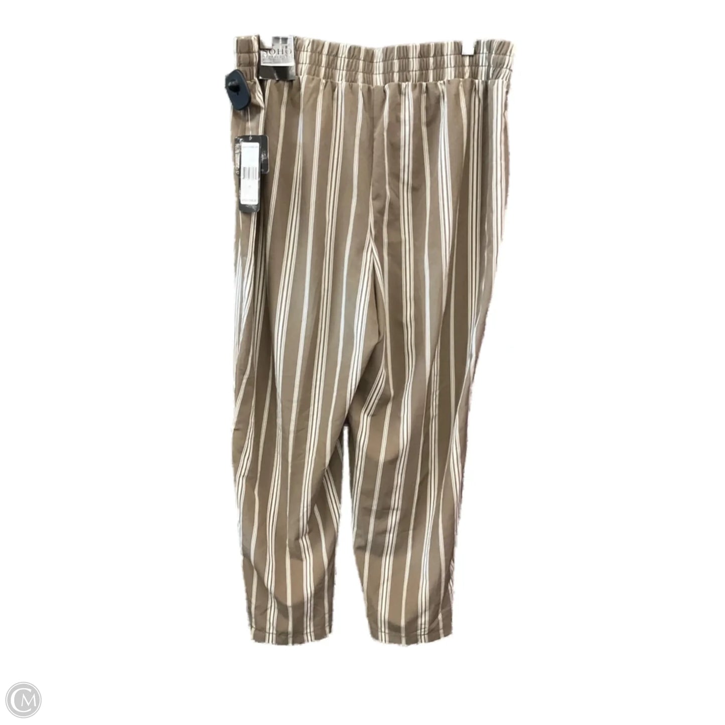 Pants Wide Leg By Soho Design Group In Beige, Size: L