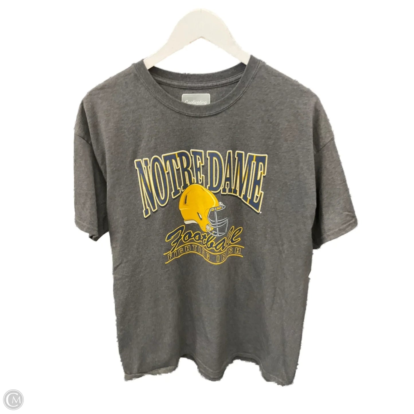 Top Short Sleeve By Clothes Mentor In Grey, Size: Xl