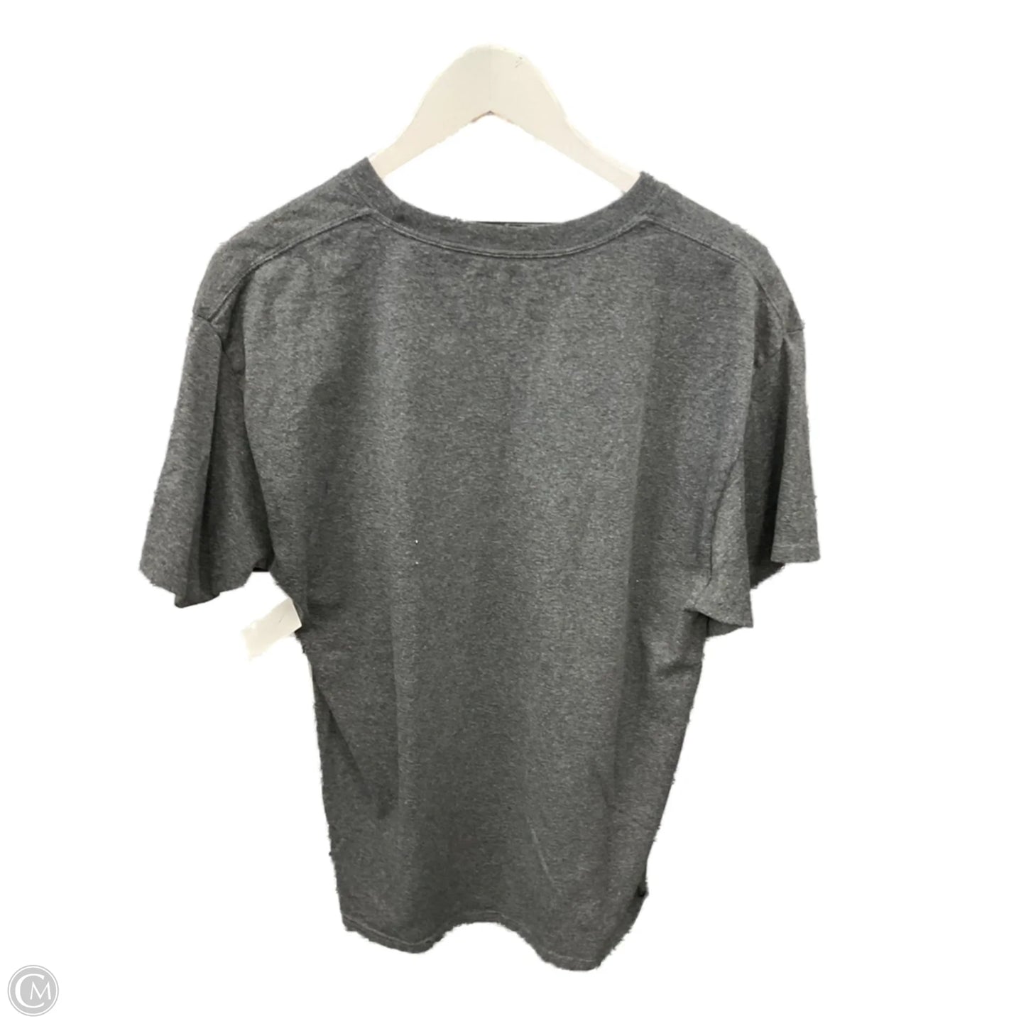 Top Short Sleeve By Champion In Grey, Size: L
