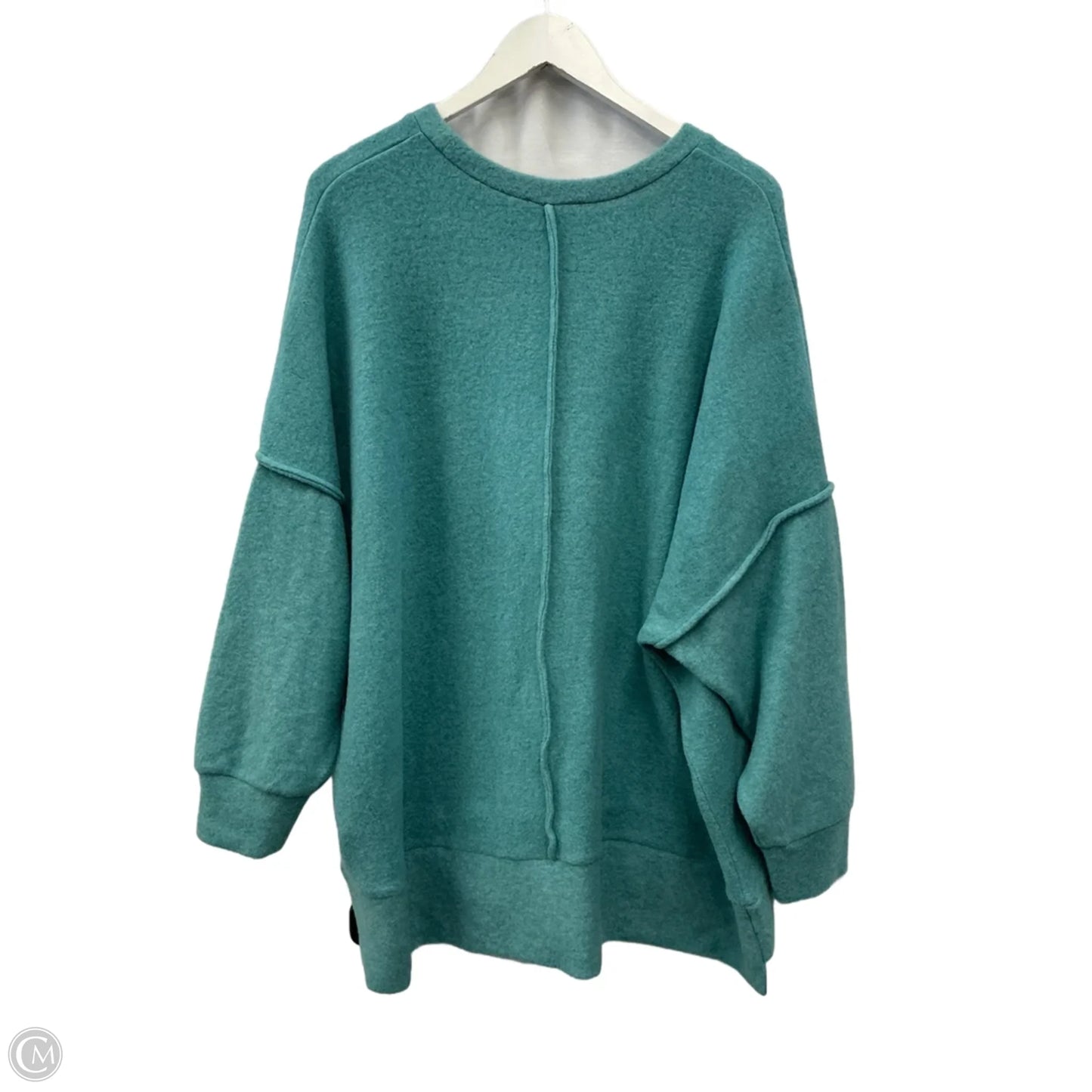 Sweatshirt Crewneck By Zenana In Teal, Size: 2x