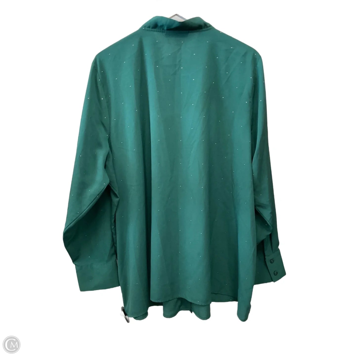 Top Long Sleeve By Lane Bryant In Green, Size: 3x