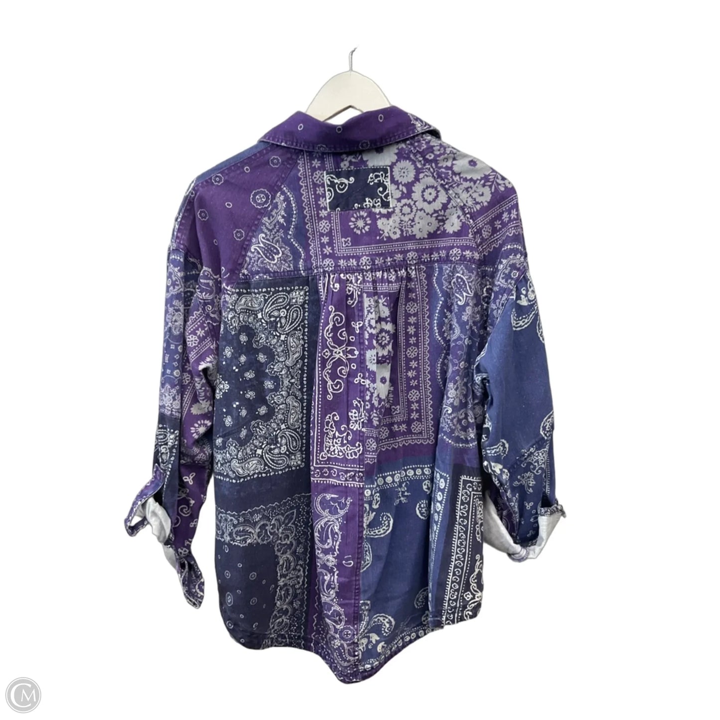 Jacket Shirt By We The Free In Purple, Size: S